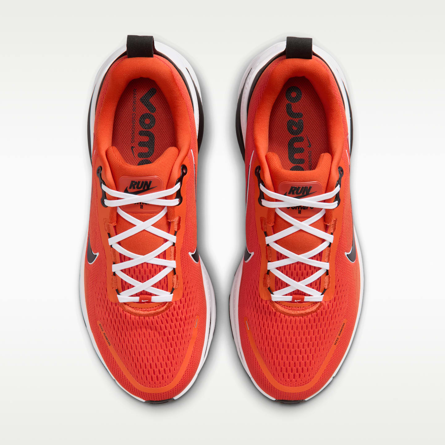 Мужские кроссовки Nike Vomero 18 (Cincinnati Bengals) NFL Road Running, цвет: Оранжевый / Чёрный — фото 4