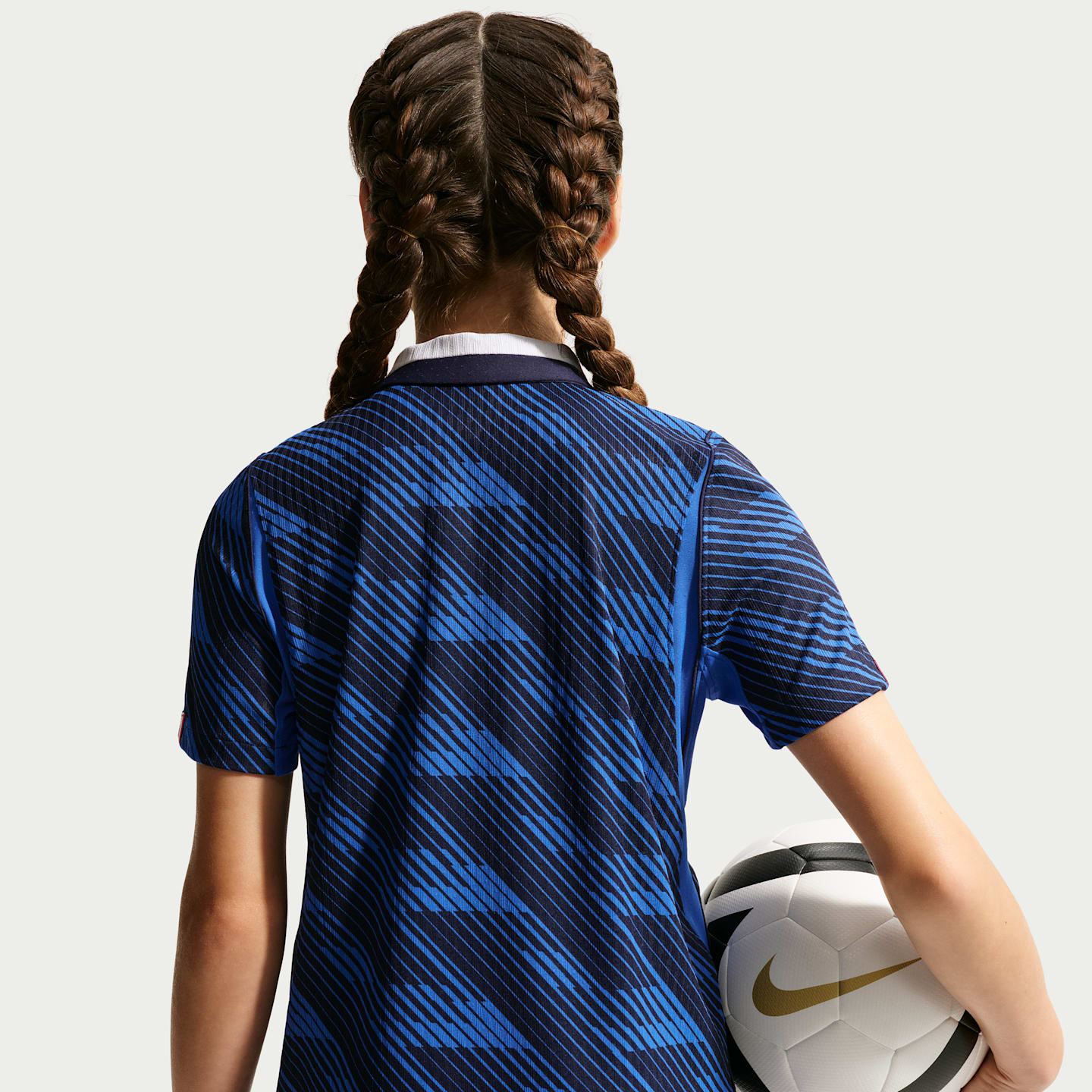 Детский топ Nike France National Team 2026 Match Home Aero-FIT Soccer Jersey, цвет: Королевский синий / Синий — фото 4