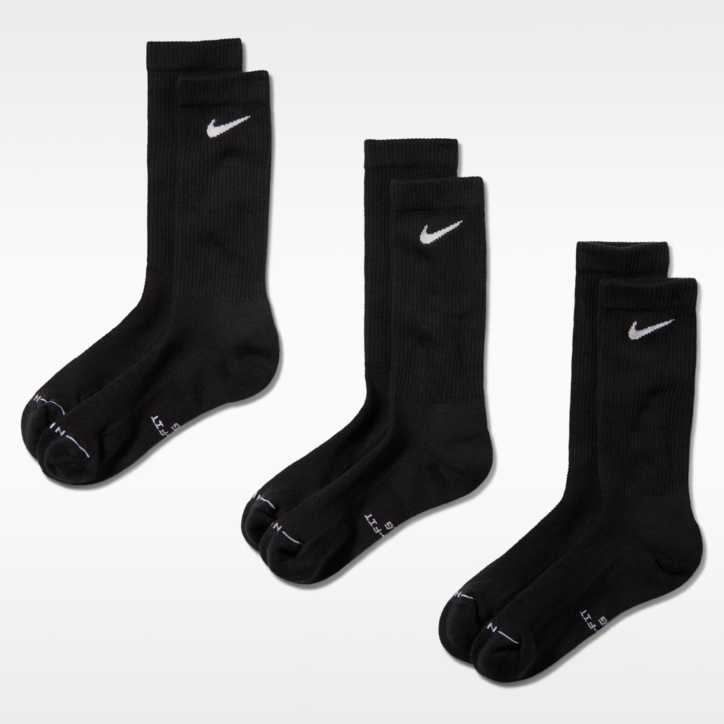 Носки Everyday Elevated для мужчин, 3 шт. — Nike, цвет: Чёрный — фото 1