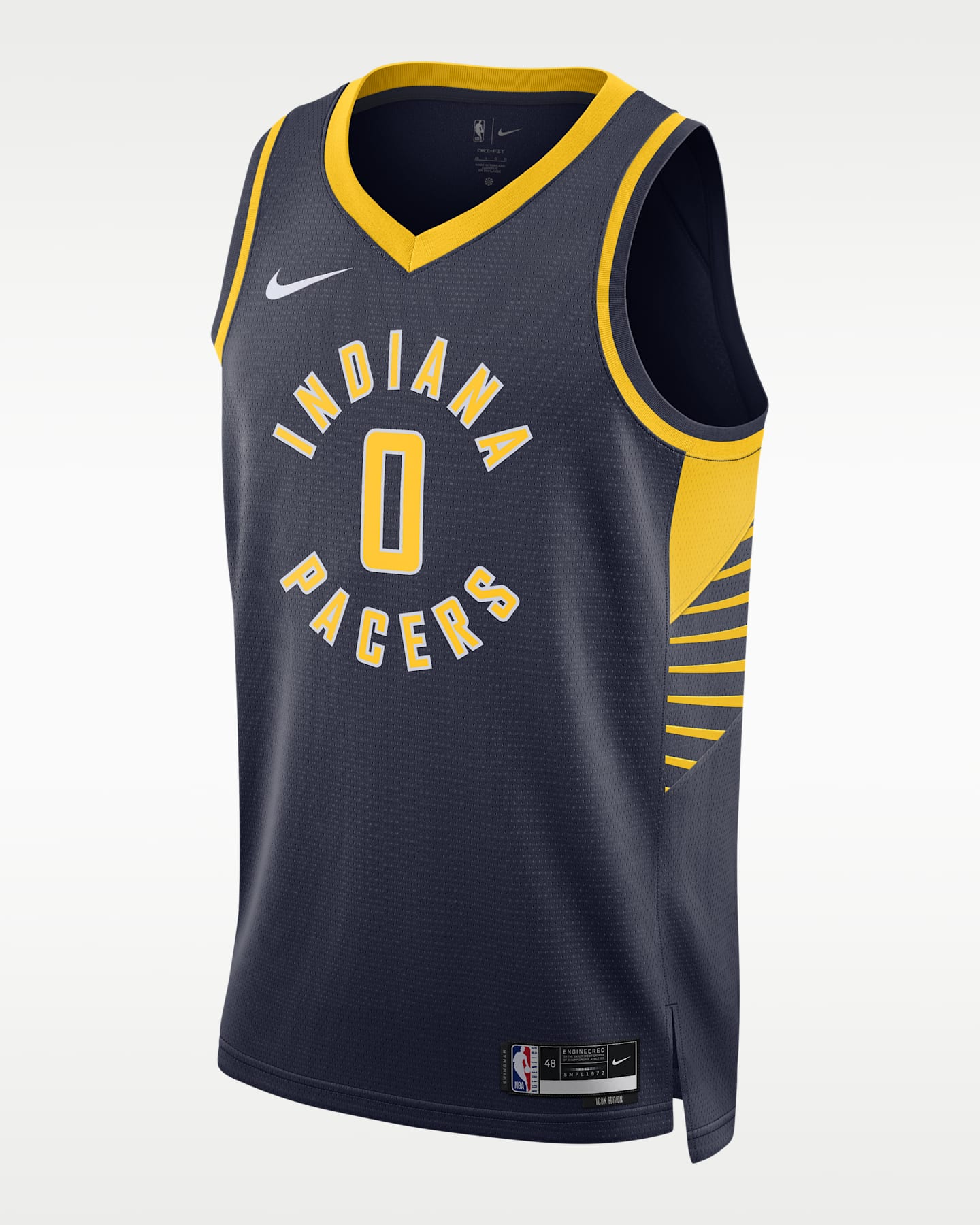 Мужской топ Nike Indiana Pacers Icon Edition Dri-FIT NBA Swingman Jersey, цвет: Тёмно-синий — фото 3