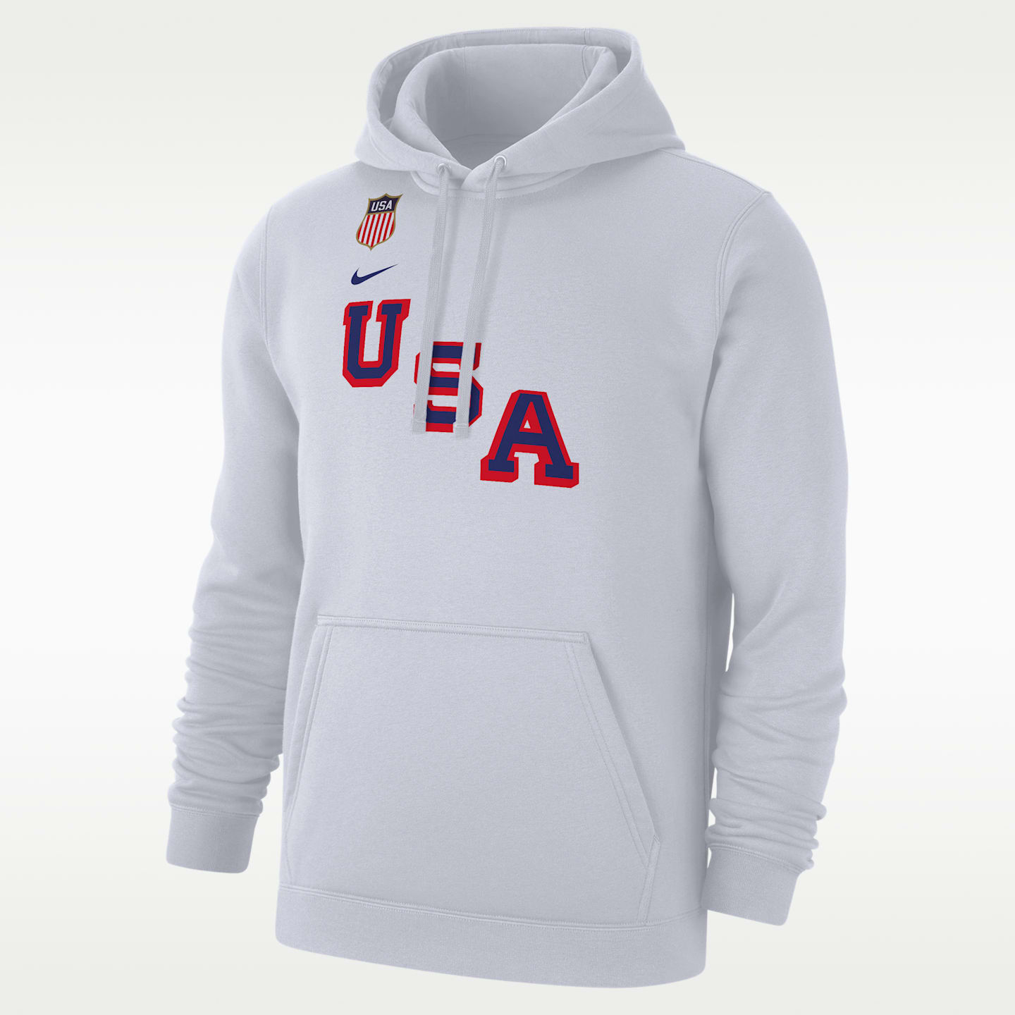 Мужское хоккейное худи Nike Auston Matthews "Team USA" Club Fleece, цвет: Белый — фото 1