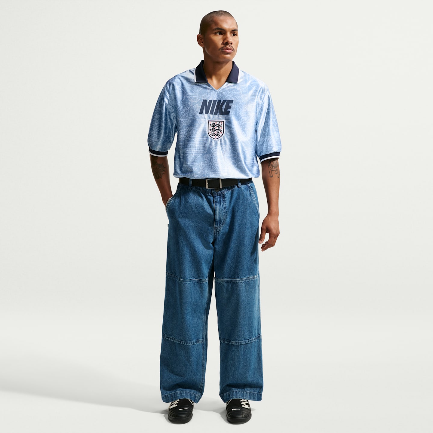 Мужская футбольная футболка Nike England Energy Dri-FIT, цвет: Синий / Белый — фото 4