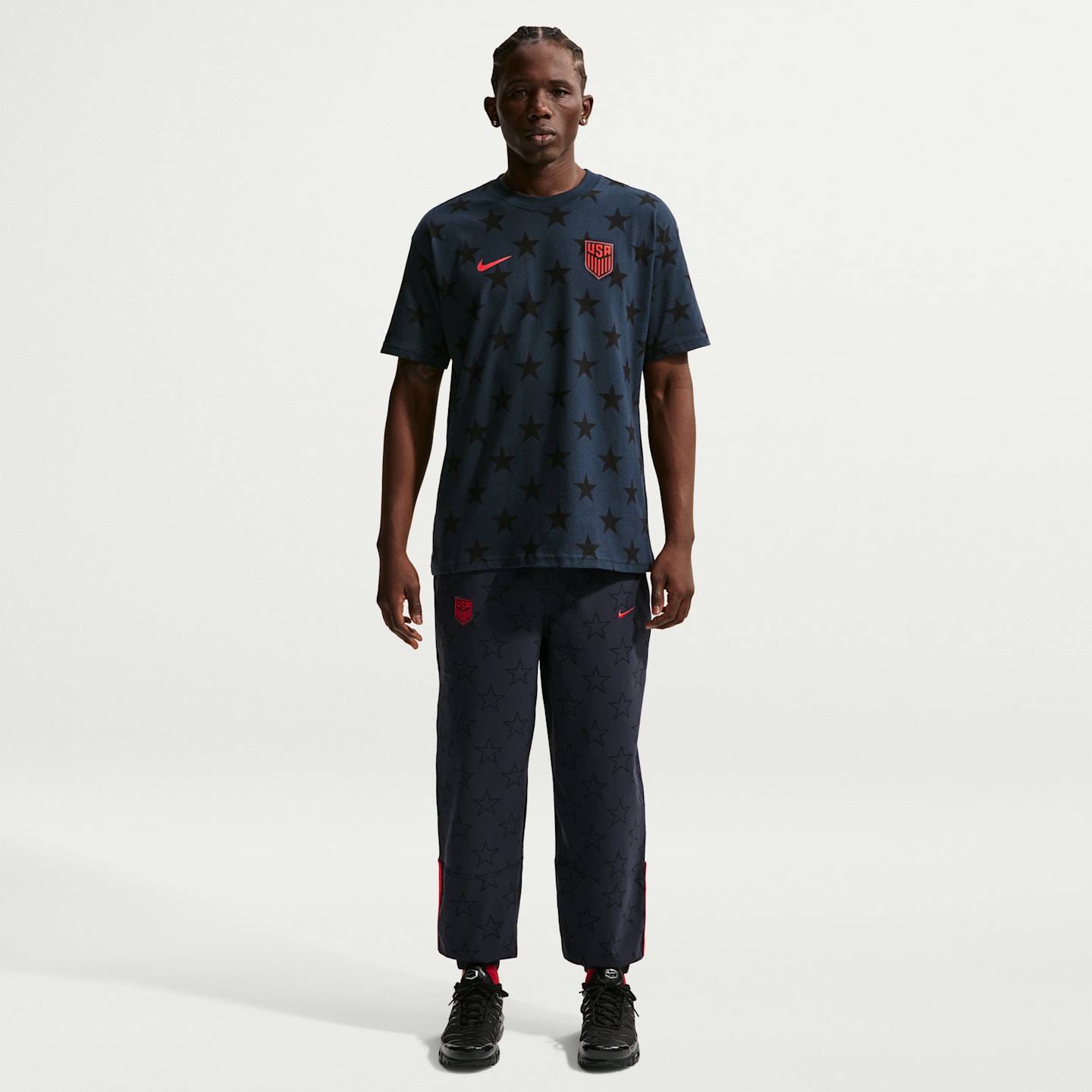 Мужская футбольная футболка Nike Usmnt, цвет: Тёмный обсидиановый — фото 4
