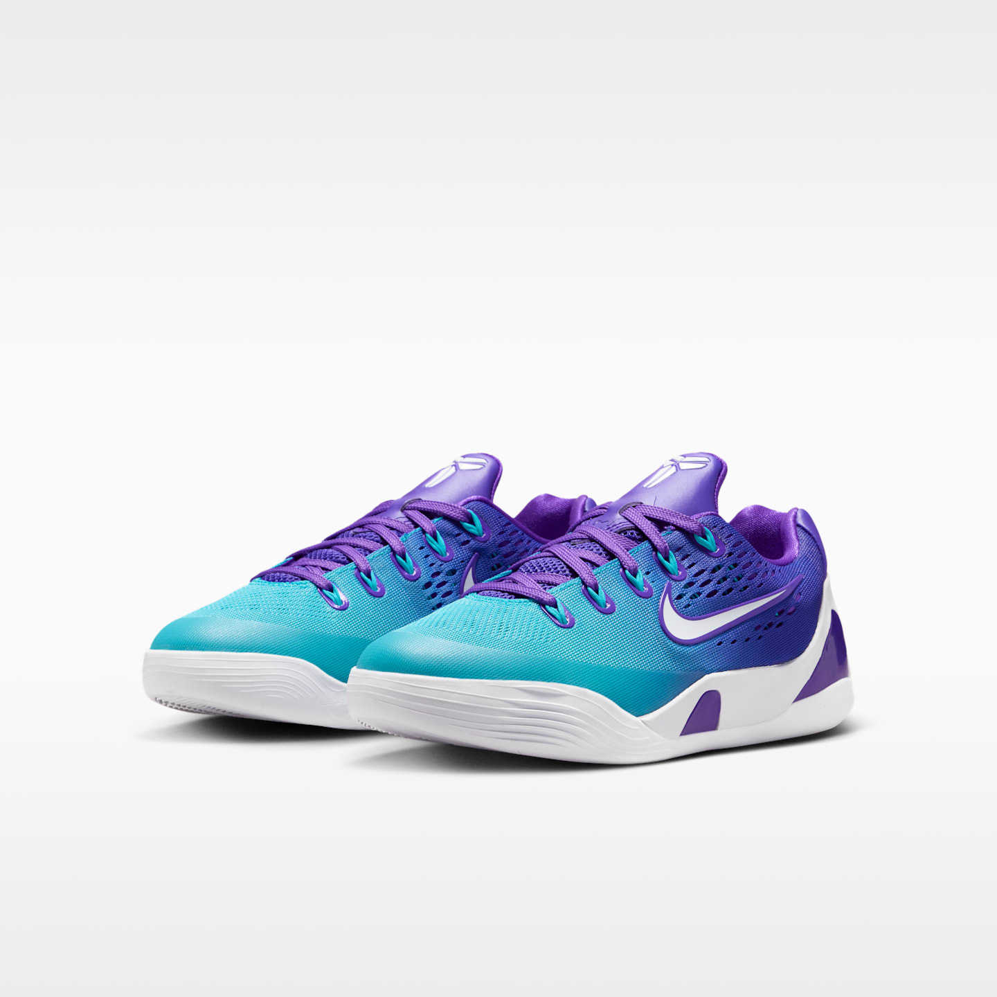 Детские кроссовки Nike Kobe IX Big Kids' Basketball, цвет: Фиолетовый / Белый — фото 5