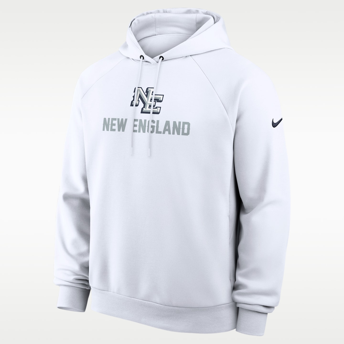 Мужское худи Nike New England Patriots Rivalries Collection Primary Dri-FIT NFL Pullover, цвет: Белый — фото 1