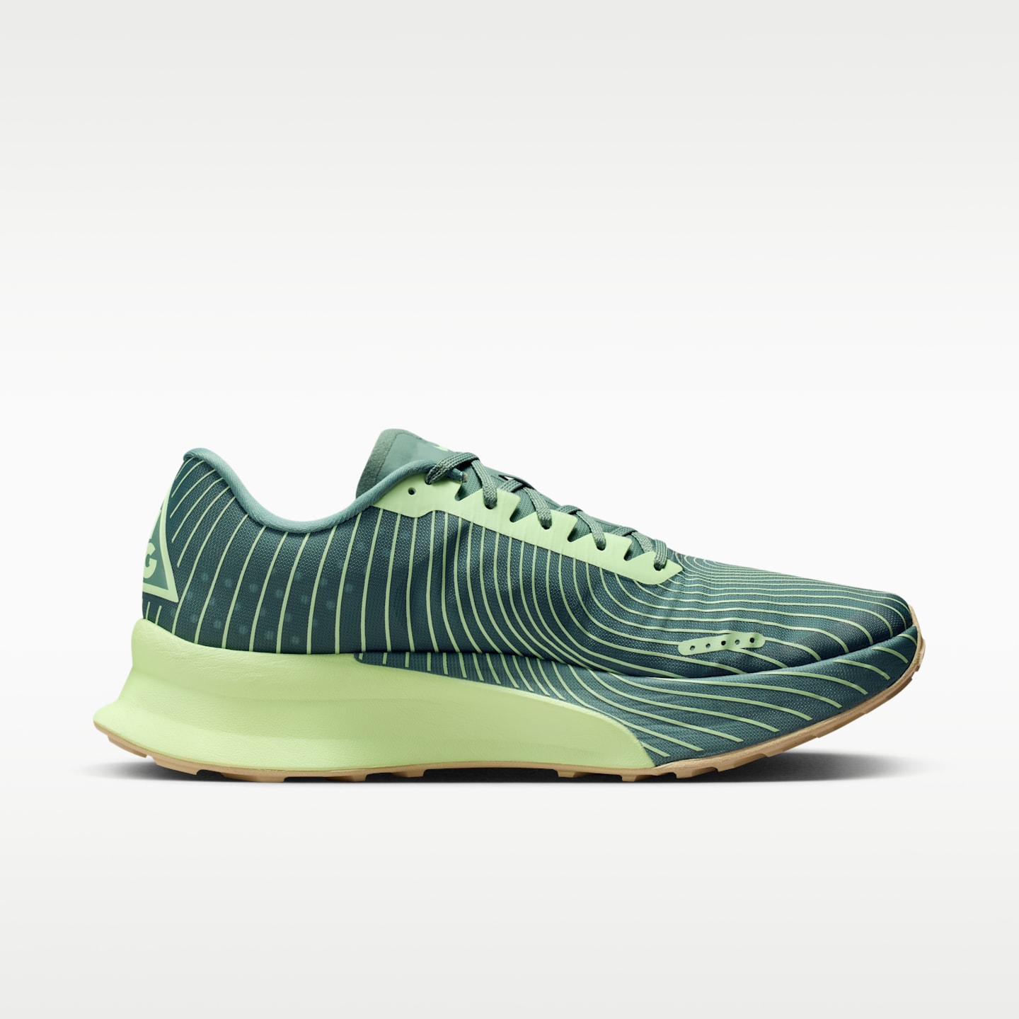 Мужские трейловые кроссовки Nike ACG Ultrafly Trail, цвет: Золотой / Кислотно-жёлтый — фото 3