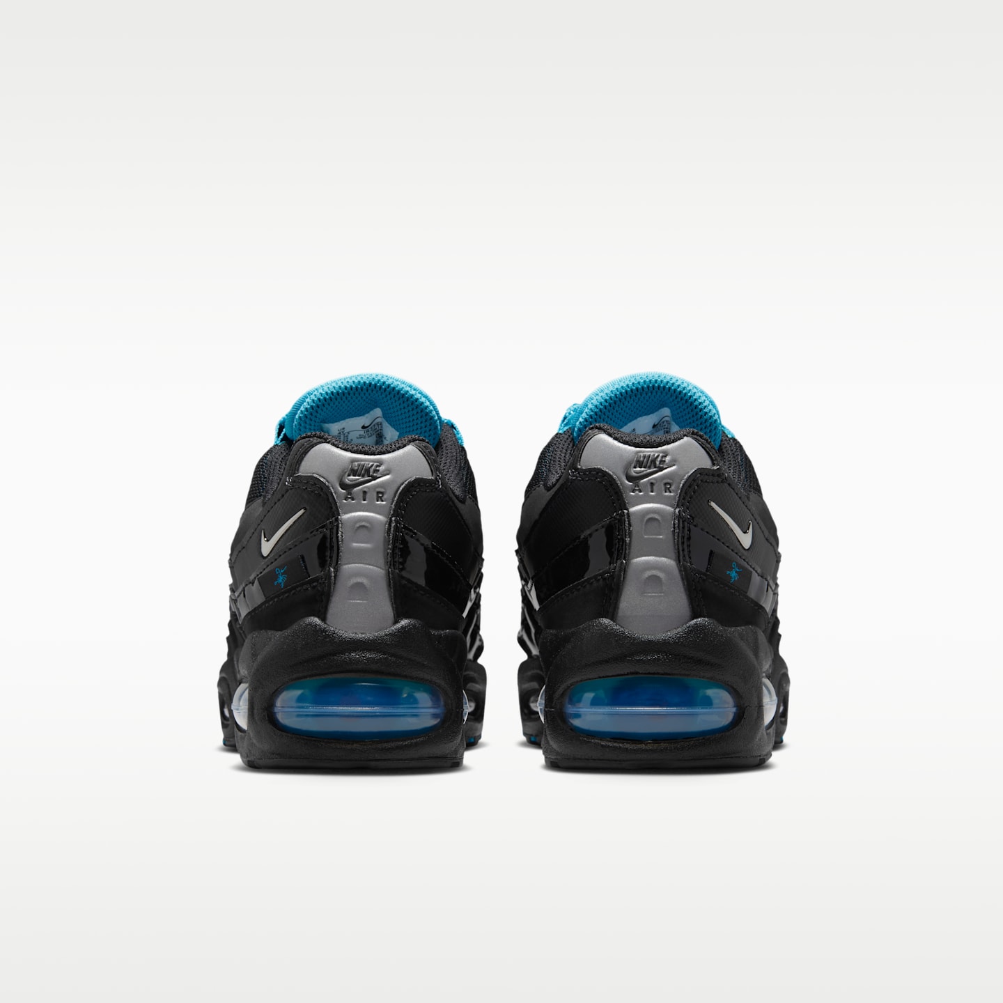 Детские кроссовки Nike Air Max 95 SE, цвет: Чёрный / Синий — фото 6