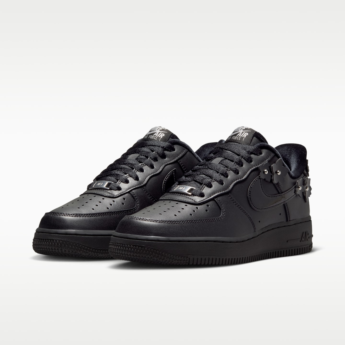 Женские кроссовки Nike Air Force 1 '07 "Florette", цвет: Чёрный / Почти чёрный — фото 5