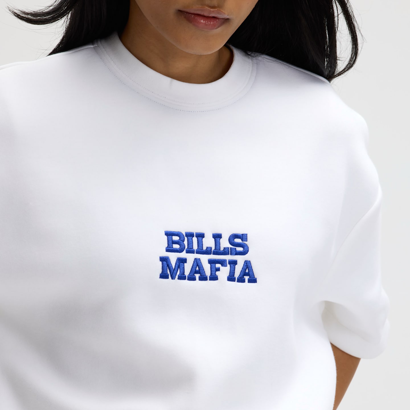 Женское платье Nike Buffalo Bills Rivalries Collection Oversized Tech Fleece NFL, цвет: Белый — фото 4