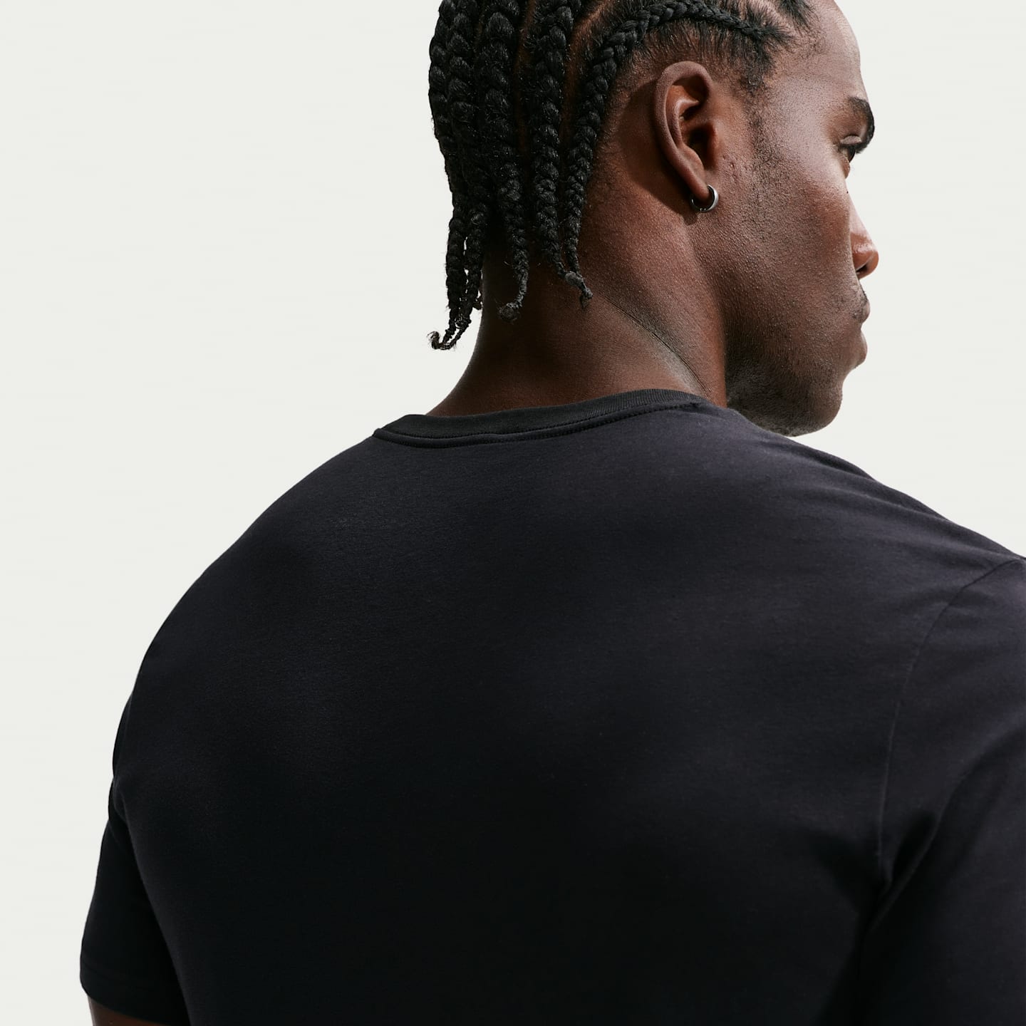 Мужская футболка Nike Essential Cotton Stretch, набор из 2 шт, цвет: Чёрный — фото 2