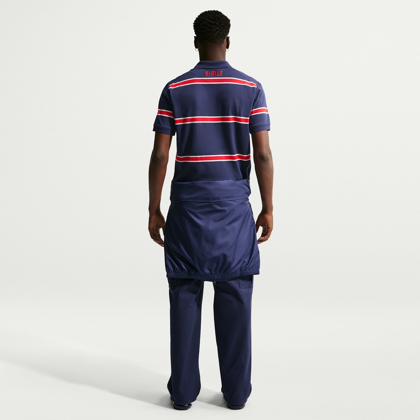 Мужские поло Usmnt The Nike Polo Dri-FIT Soccer Polo, цвет: Тёмно-синий / Молочный — фото 5