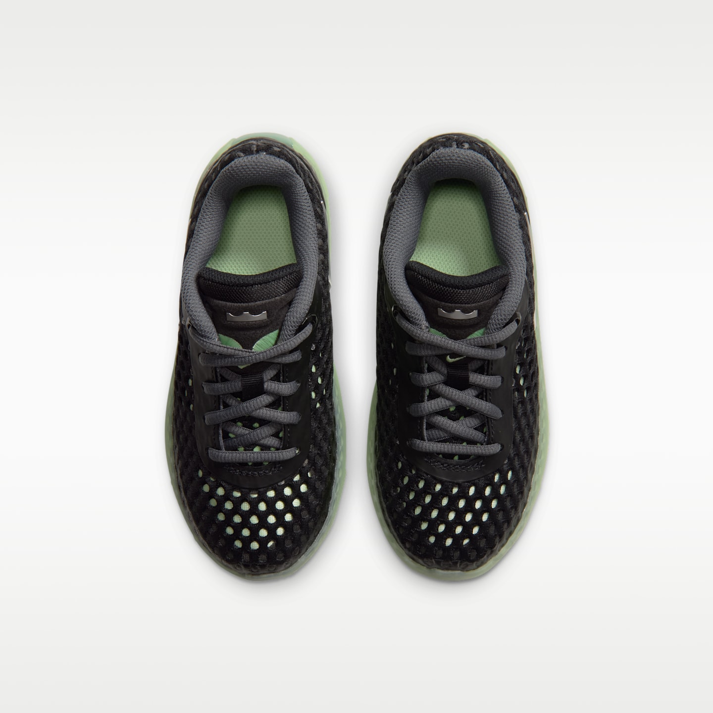 Детские баскетбольные кроссовки Nike LeBron Witness X для малышей, цвет: Чёрный / Кислотно-жёлтый — фото 4