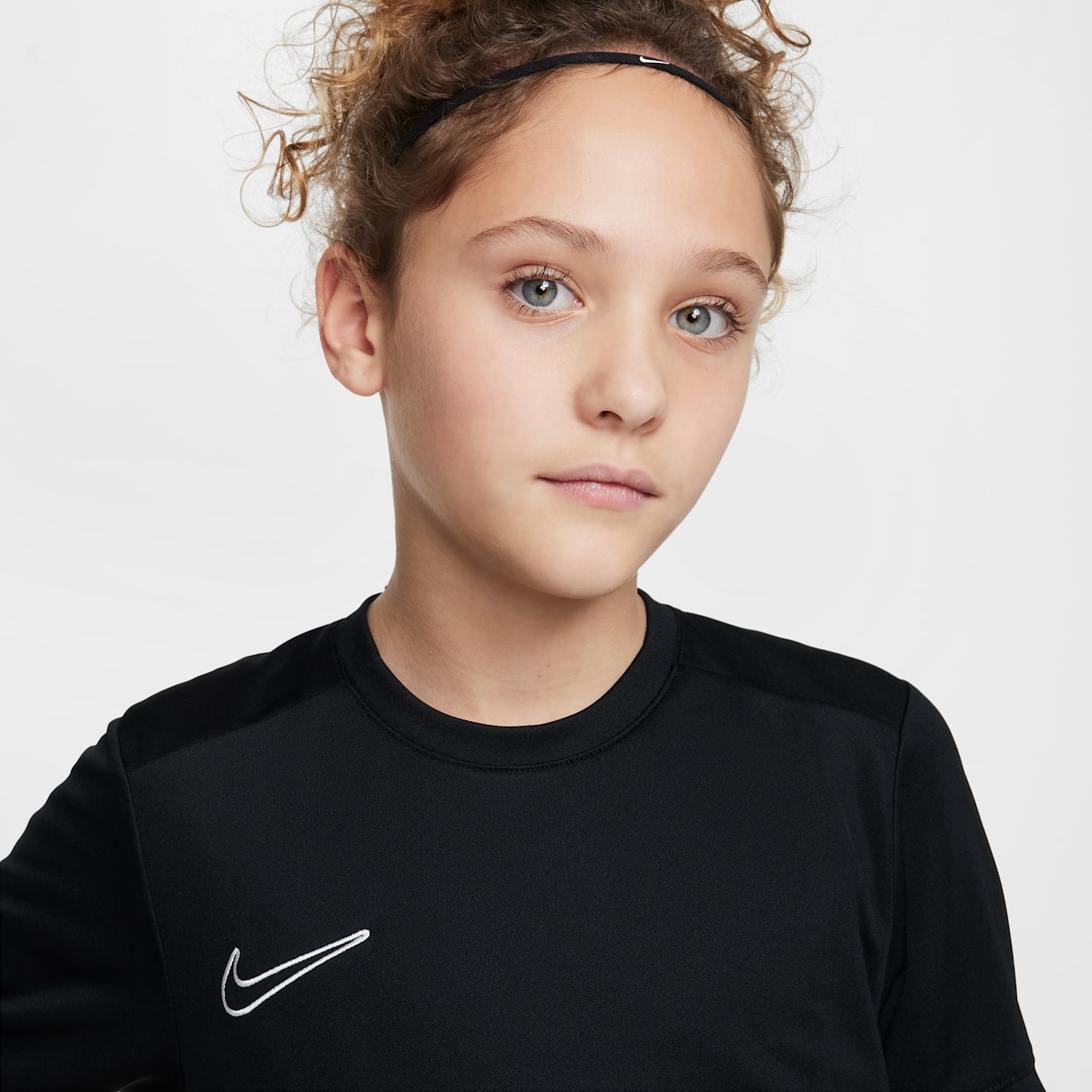 Детский топ Nike Academy Dri-FIT Soccer Top, цвет: Чёрный / Белый — фото 3