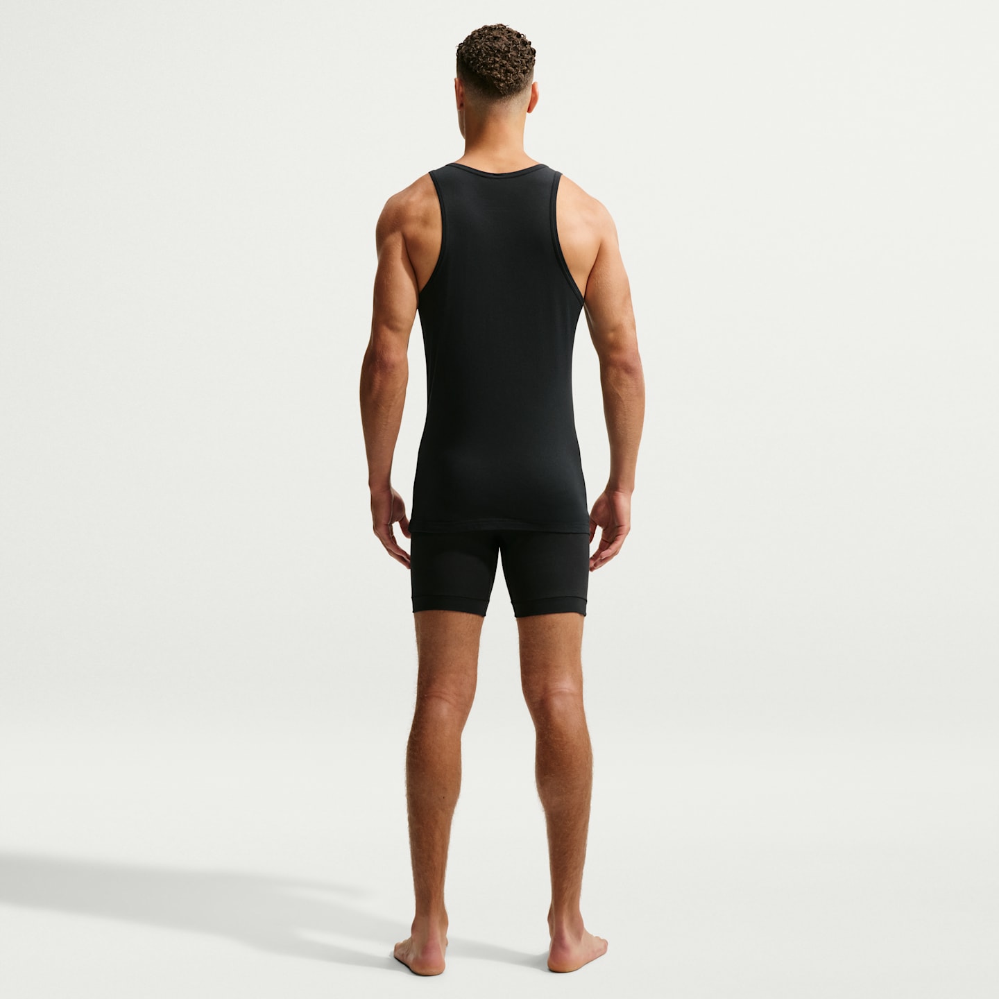Мужская майка Nike Essential Stretch Cotton Dri-FIT, цвет: Чёрный — фото 5