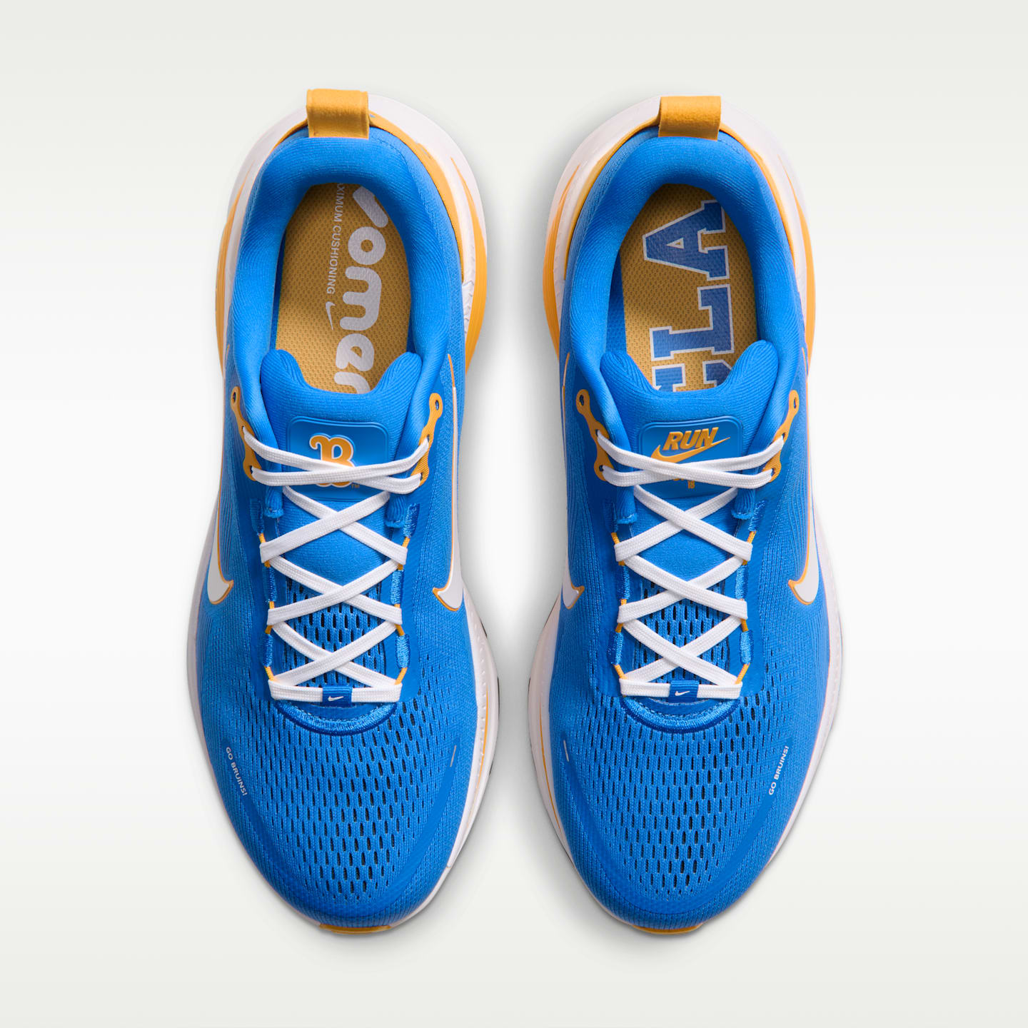 Мужские кроссовки Nike College Vomero 18 (Ucla) Road Running, цвет: Синий / Золотой — фото 4
