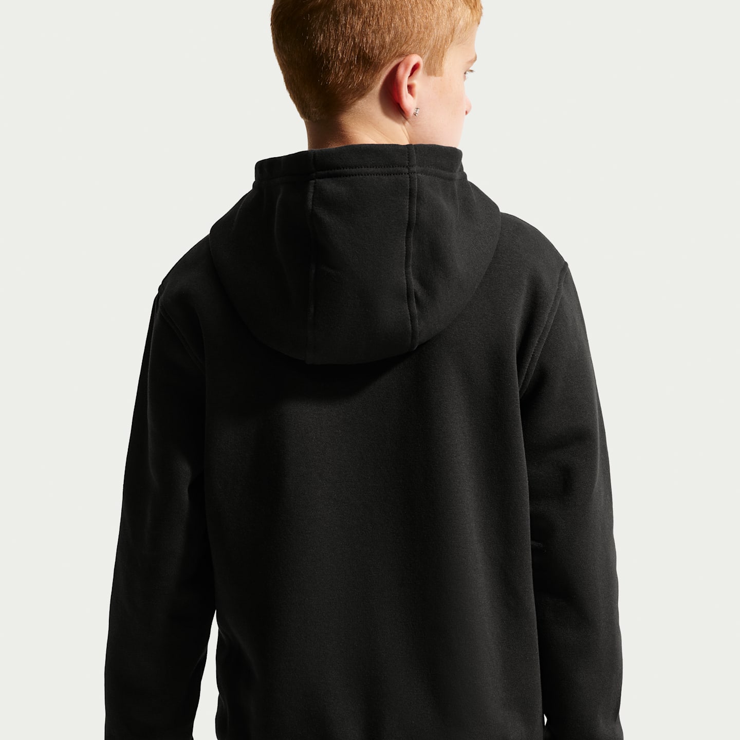 Детское худи Nike Sportswear Club "Werewolf" Fleece, цвет: Чёрный — фото 2