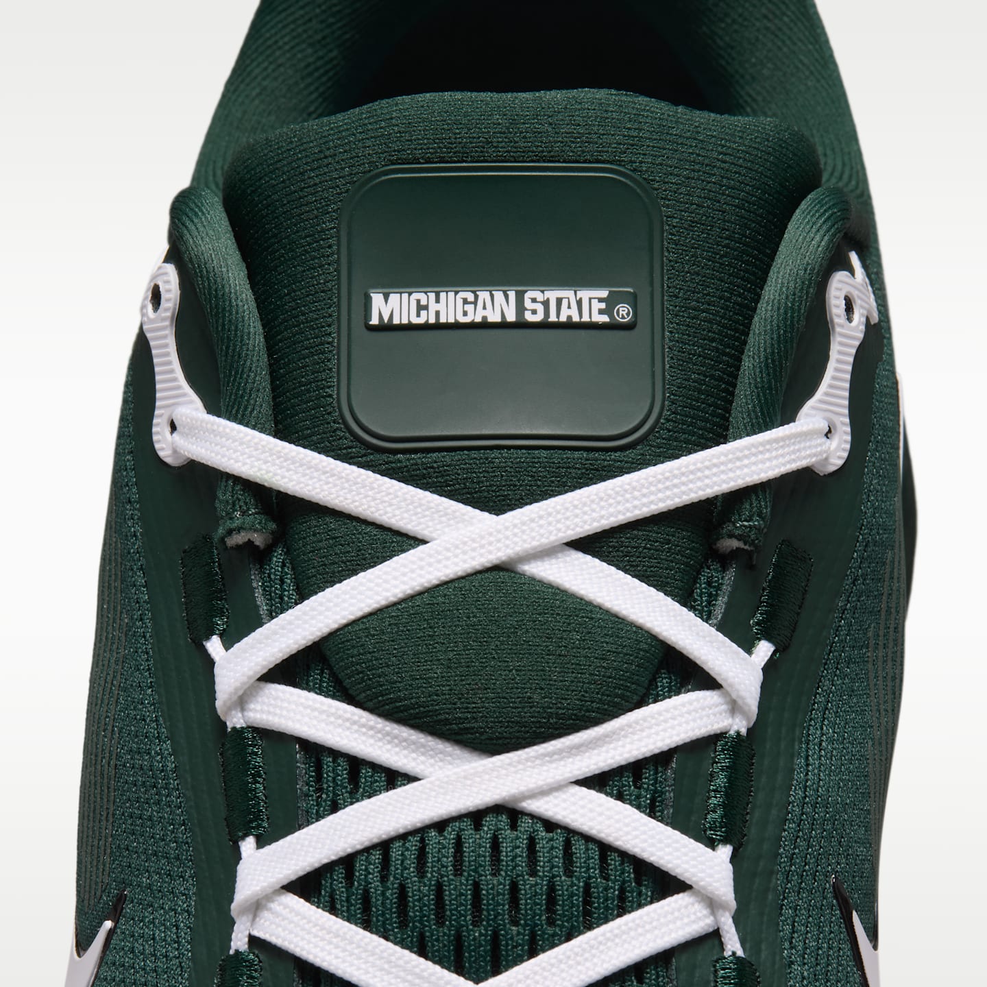 Мужские кроссовки Nike College Vomero 18 (Michigan State) Road Running, цвет: Зелёный / Чёрный — фото 9