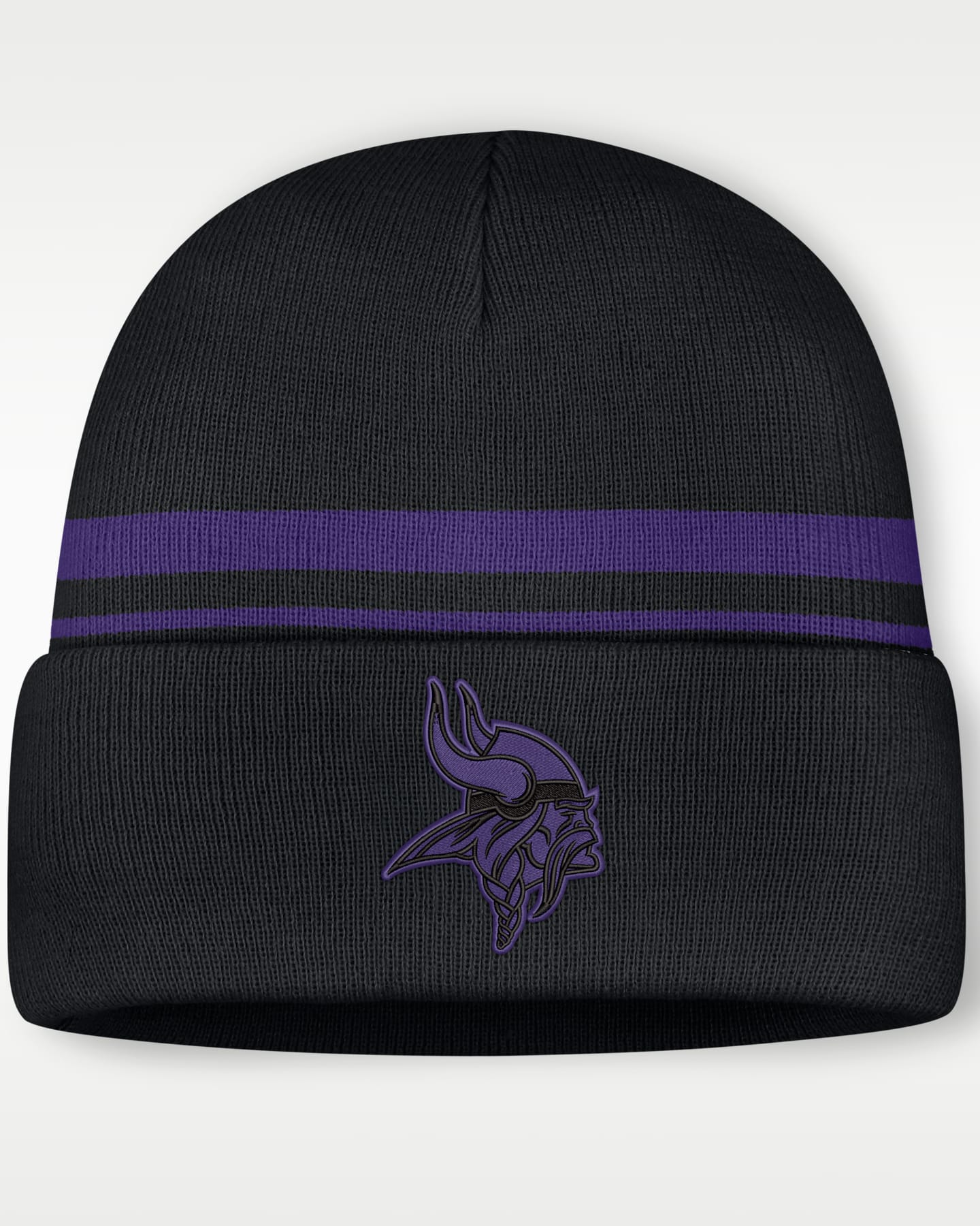 Мужская шапка с отворотом Nike NFL Minnesota Vikings Primetime Utility, цвет: Чёрный — фото 3