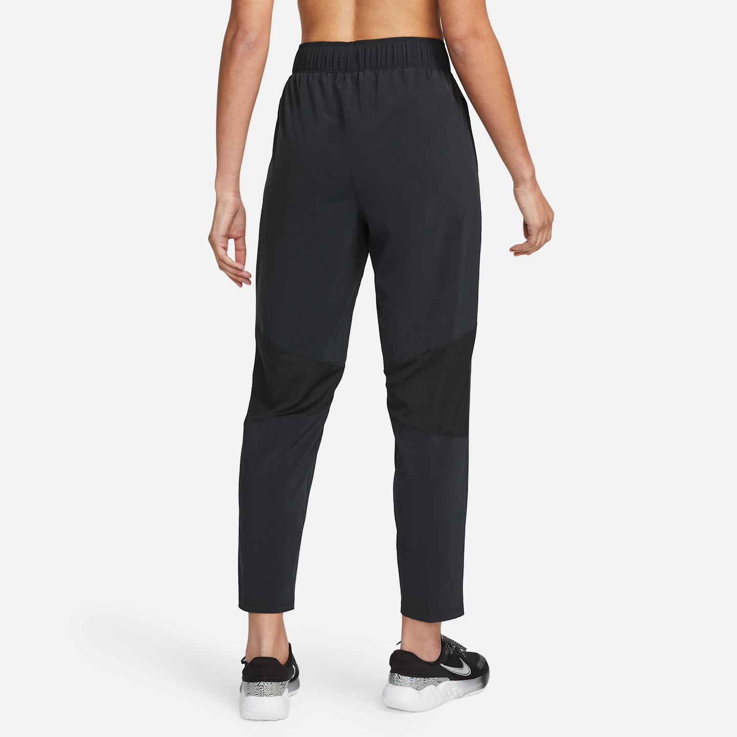 Женские беговые брюки Nike Dri-FIT Fast Mid-Rise 7/8, цвет: Чёрный — фото 2