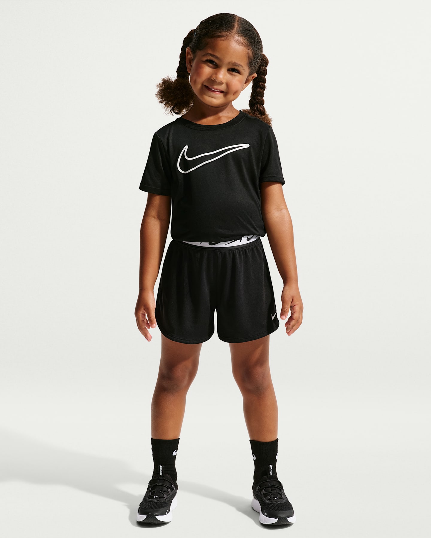 Детские трикотажные шорты Nike Dri-FIT, цвет: Чёрный — фото 6