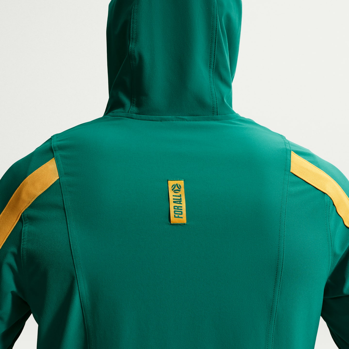 Мужская футбольная куртка из тканого материала Nike Australia Energy Dri-FIT, цвет: Зелёный / Золотой — фото 2