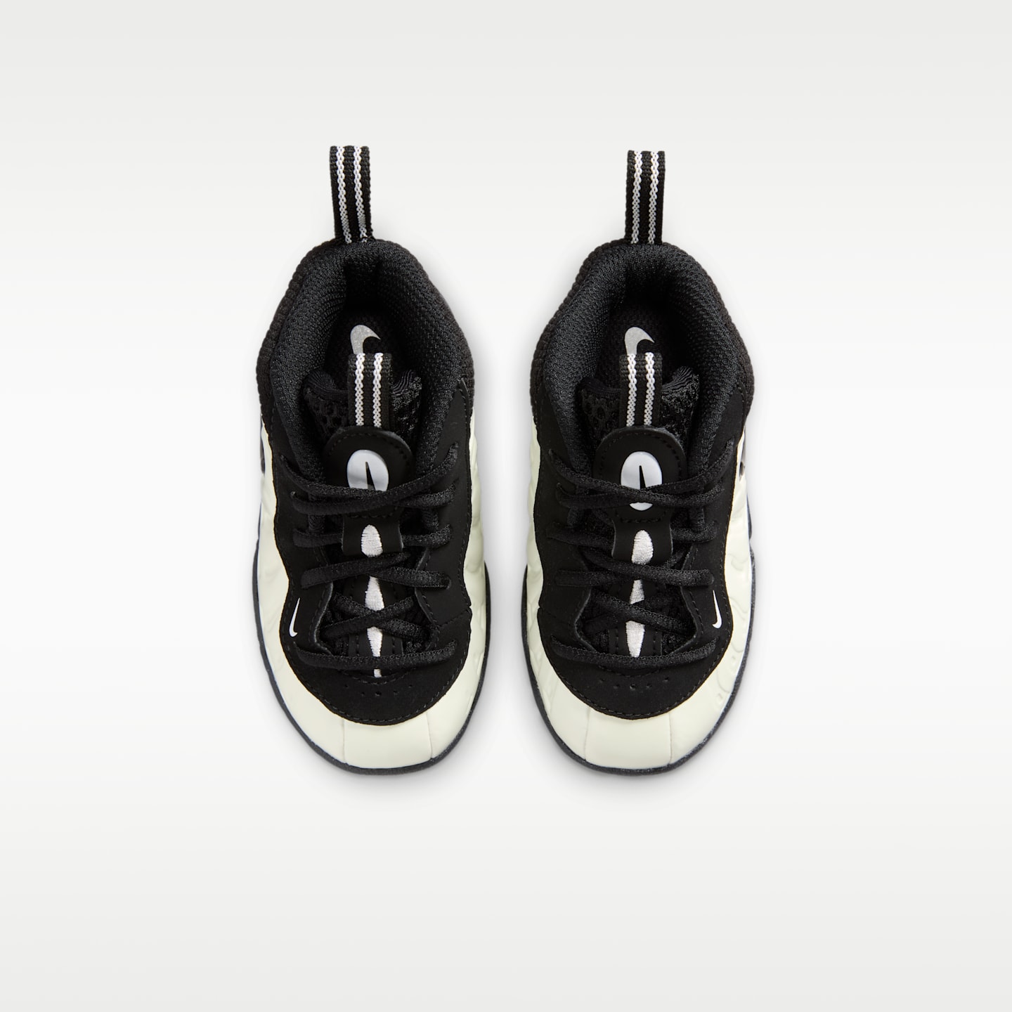 Детские кроссовки Nike Little Posite Pro Premium Baby/Toddler Shoes, цвет: Снежный белый / Чёрный — фото 4