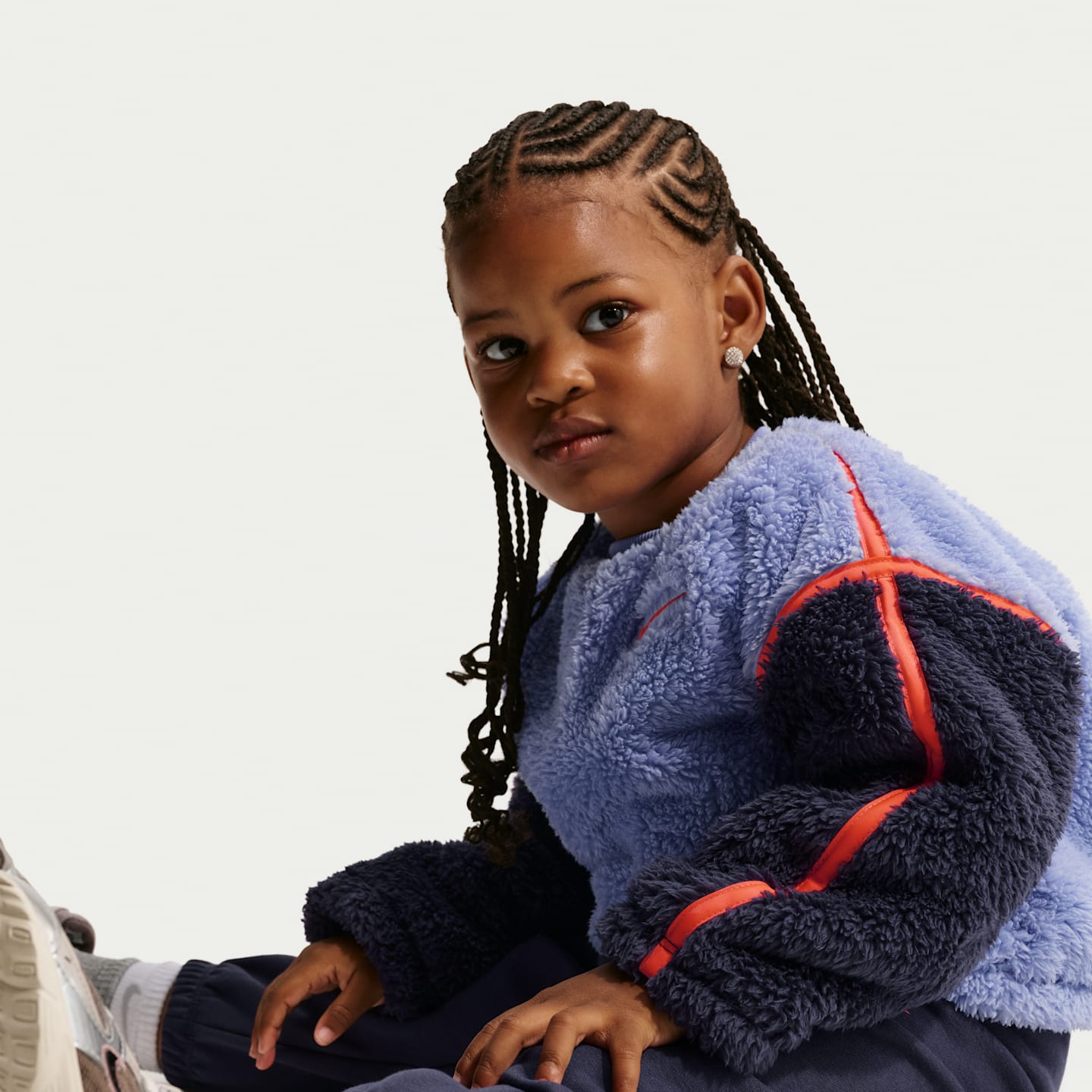 Комплекты Nike Little Creators 2-Piece Crew Set для малышей, цвет: Тёмный изюмный — фото 6