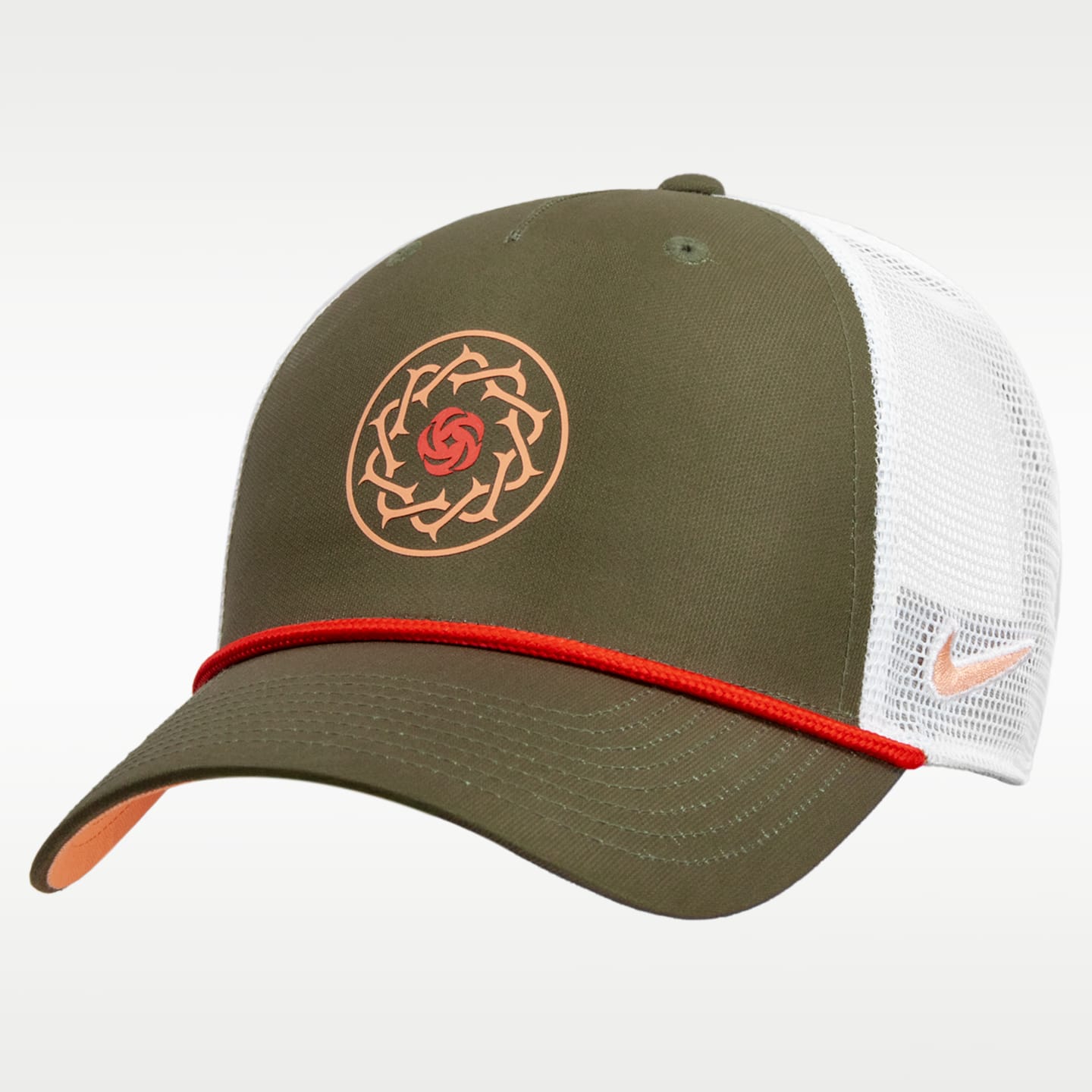 Кепка-тракер Nike Portland Thorns Rise Rope, цвет: Белый / Чёрный — фото 1