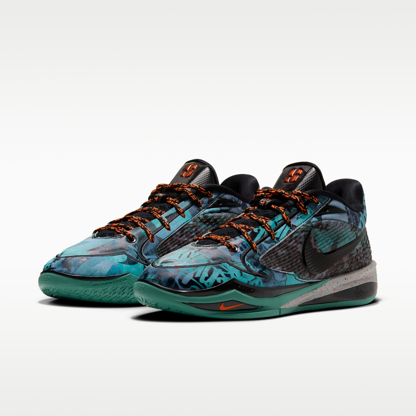 Женские кроссовки Nike Sabrina 4 "Slam" Basketball, цвет: Серый / Мятный пенный — фото 5