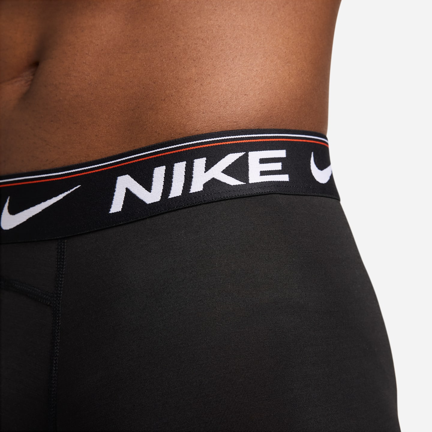 Мужские трусы-боксеры Nike Ultra Comfort Dri-FIT, набор из 3 шт, цвет: Чёрный — фото 5