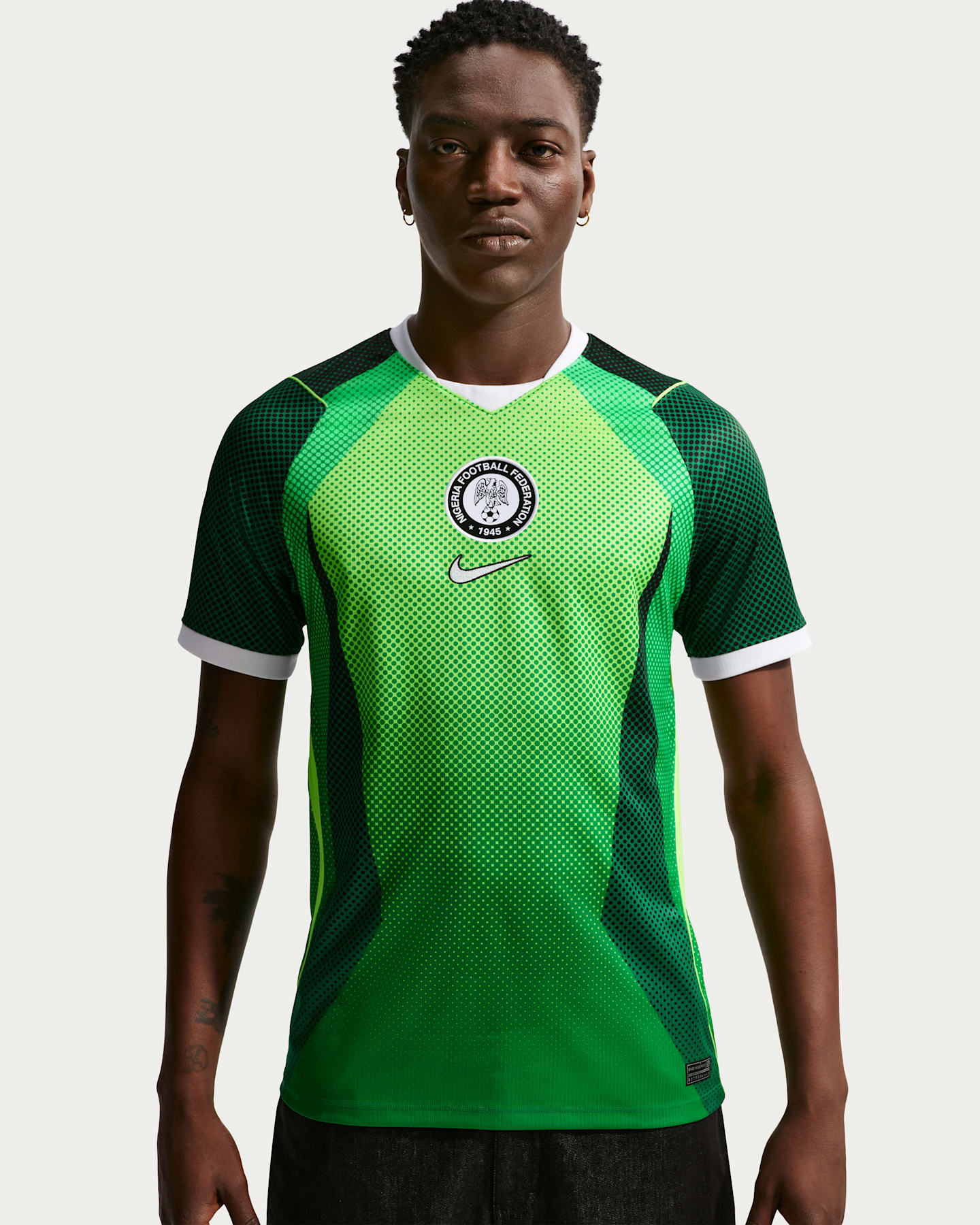Мужской топ Nike Nigeria 2026 Stadium Away Dri-FIT Soccer Replica Jersey, цвет: Сосновый зелёный / Зелёный — фото 6