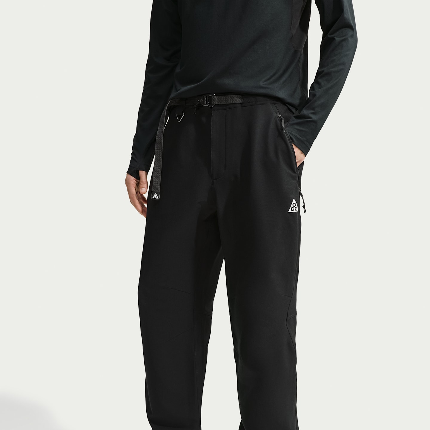 Мужские брюки для походов Nike ACG Cloud Trekker, цвет: Чёрный / Снежный белый — фото 2