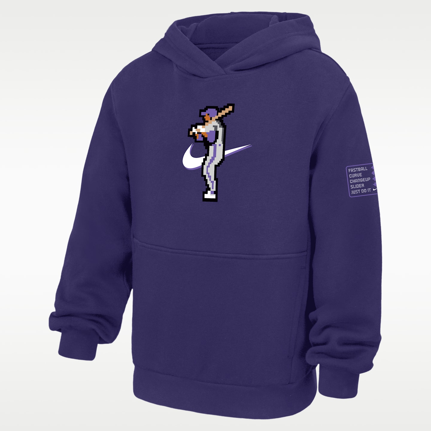 Худи Nike Sportswear Club Fleece Pullover Baseball для мальчиков, цвет: Орхидея — фото 1