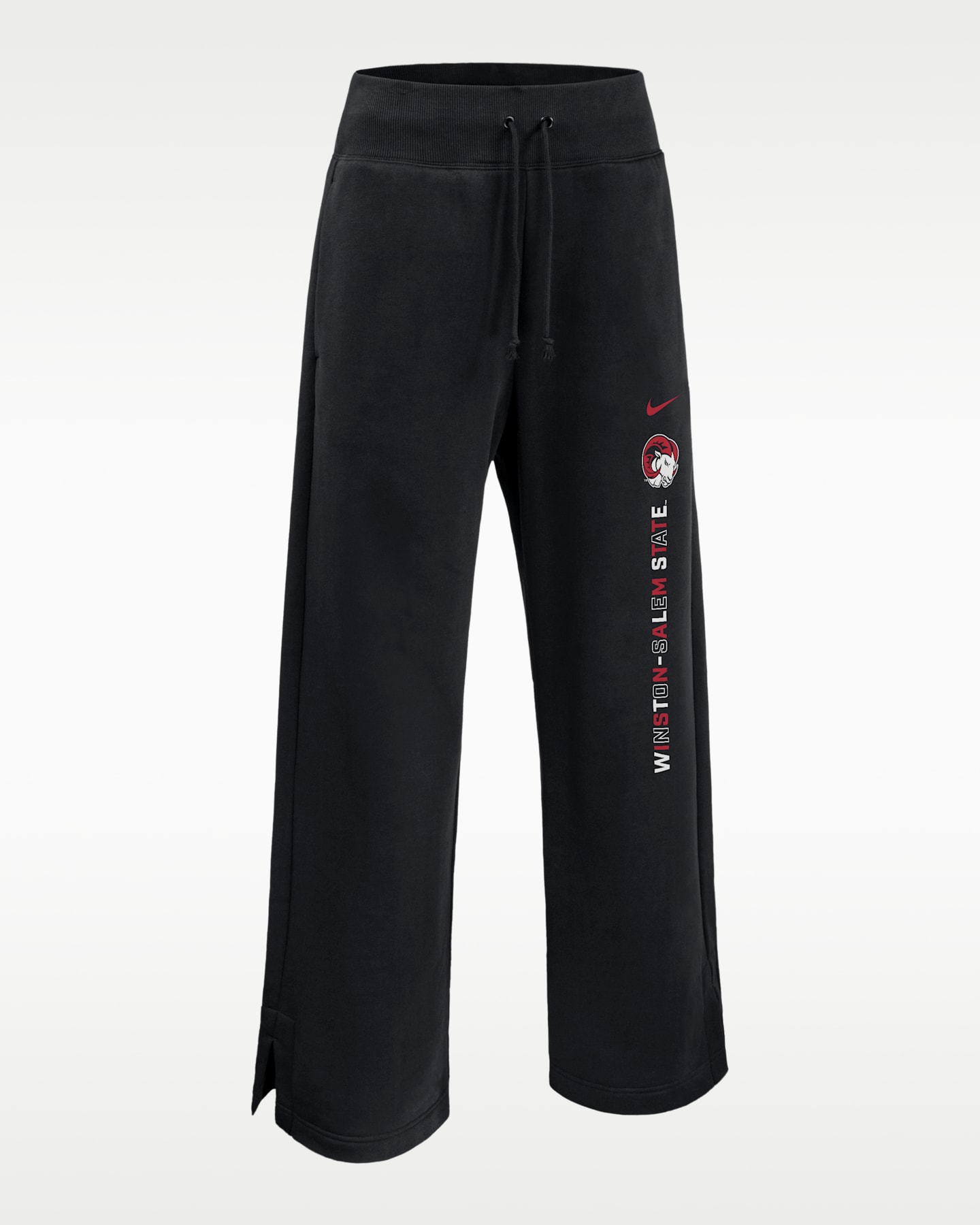 Женские спортивные брюки Nike College Winston-Salem State Phoenix Fleece, цвет: Чёрный — фото 2