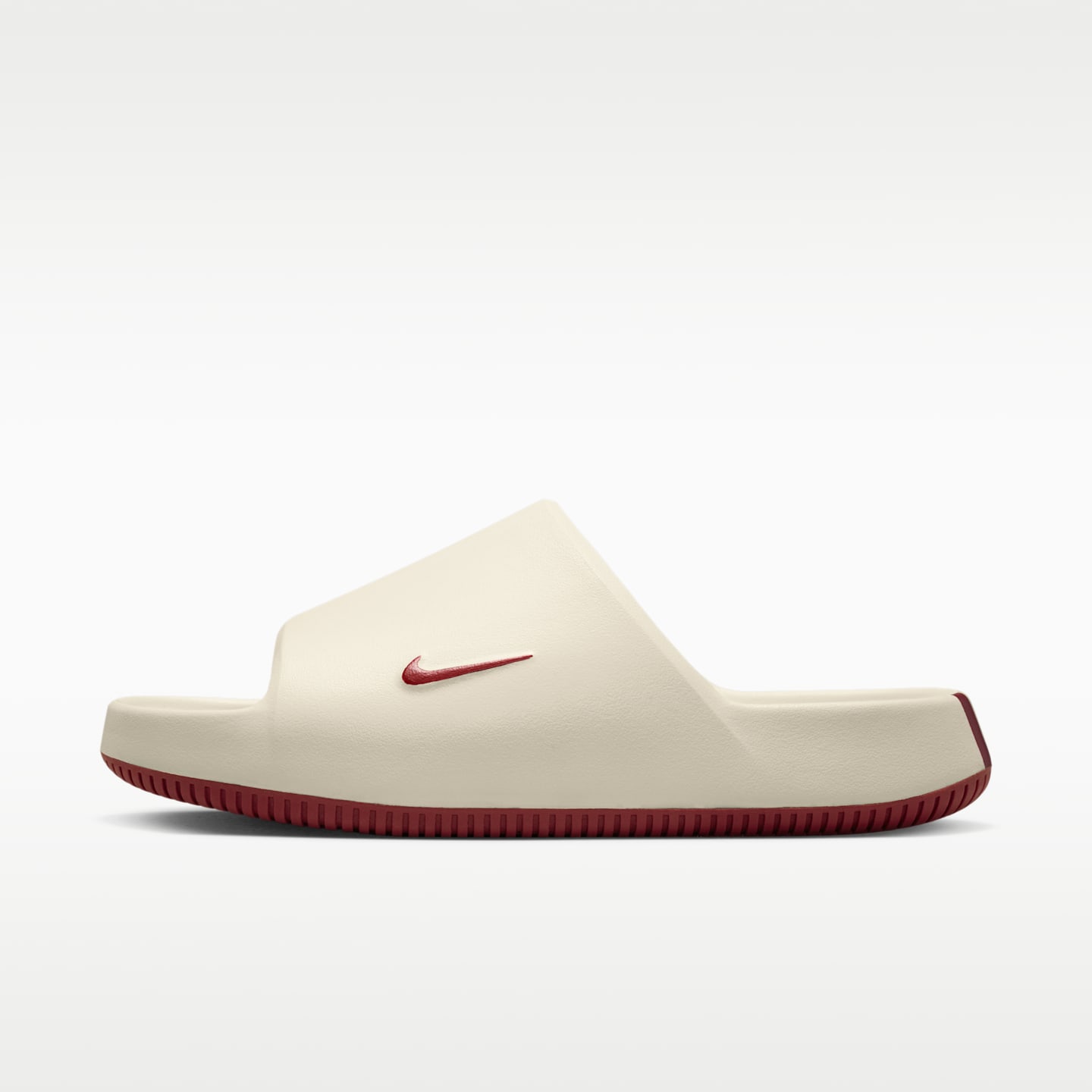 Мужские сандалии Nike Calm (Florida State) College, цвет: Молочный / Тёмно-бордовый — фото 2