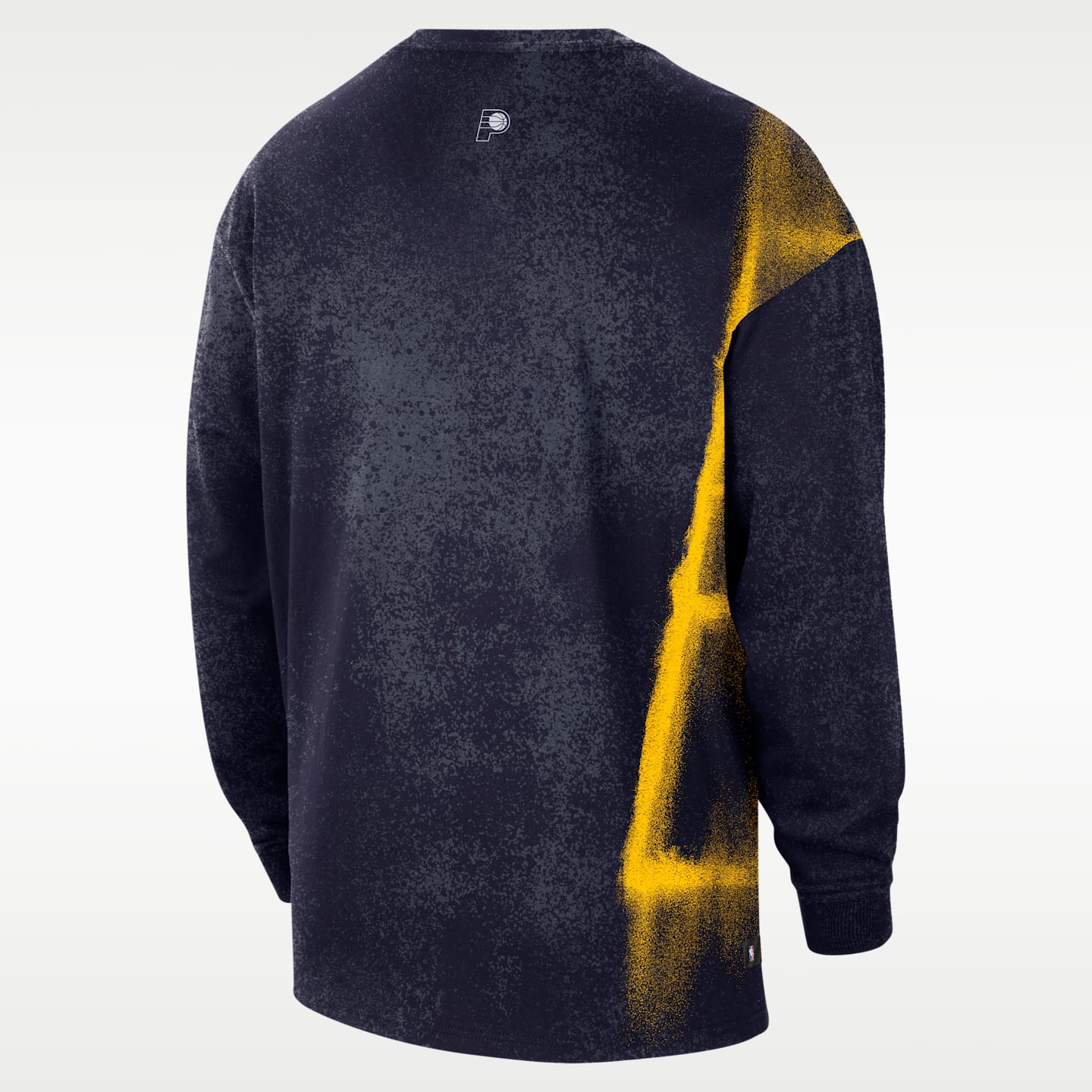 Мужская футболка Nike Indiana Pacers Essential Anthem Long-Sleeve Basketball, цвет: Тёмно-синий — фото 2