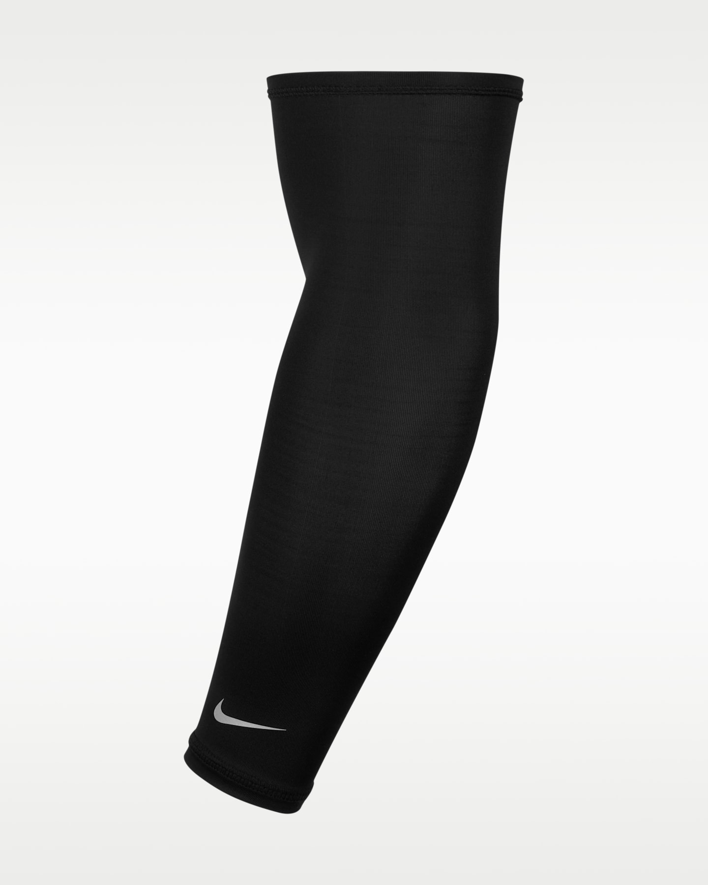Лёгкие рукава Nike Dri-FIT Lightweight Sleeves 2.0, цвет: Чёрный / Серебряный — фото 3