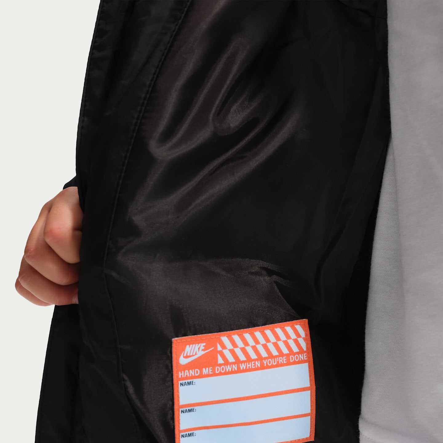 Куртка-пуховик для малышей Nike Essentials Heavyweight, цвет: Чёрный — фото 6