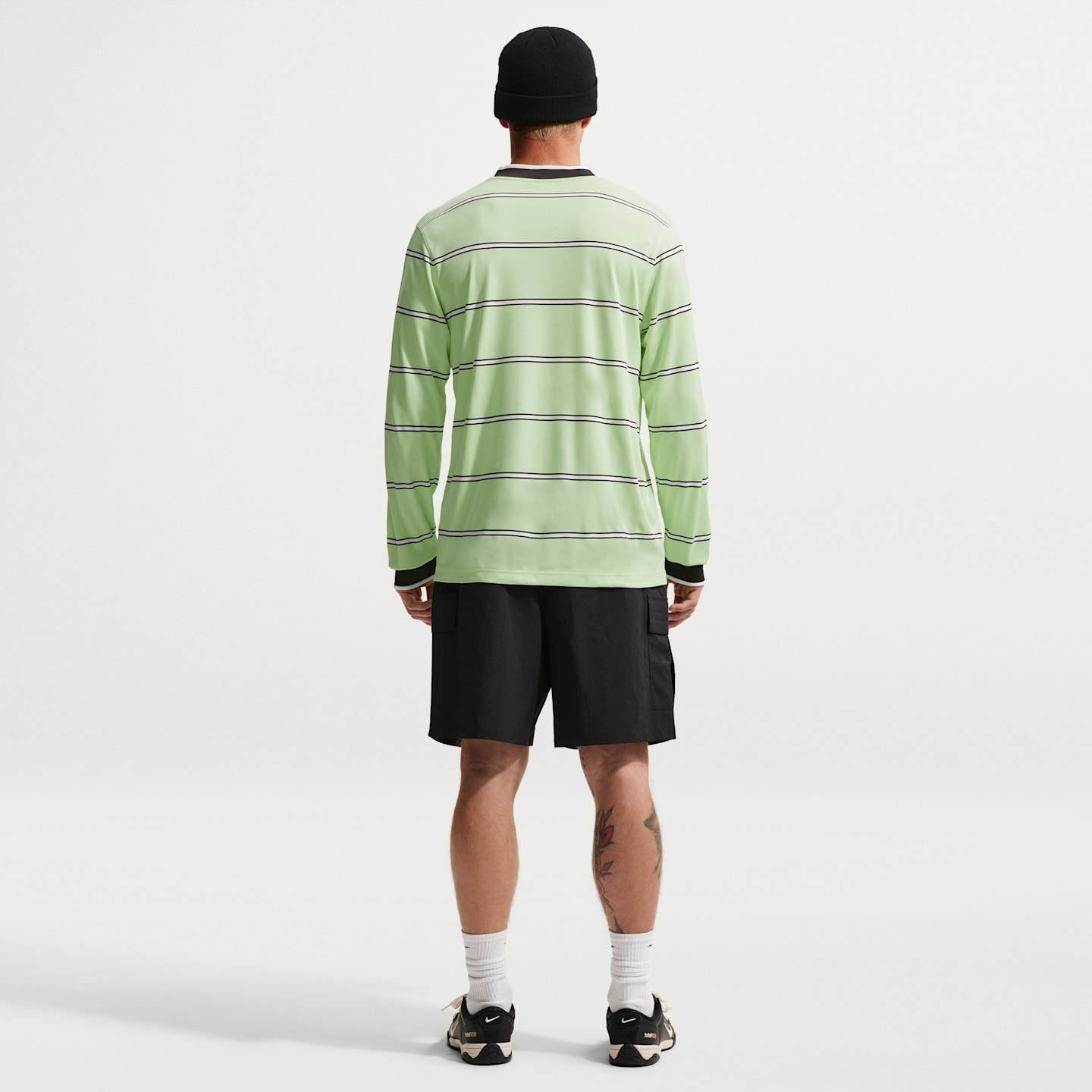 Мужской футбольный топ с длинным рукавом Nike Energy Dri-FIT, цвет: Кислотно-жёлтый / Почти чёрный — фото 5