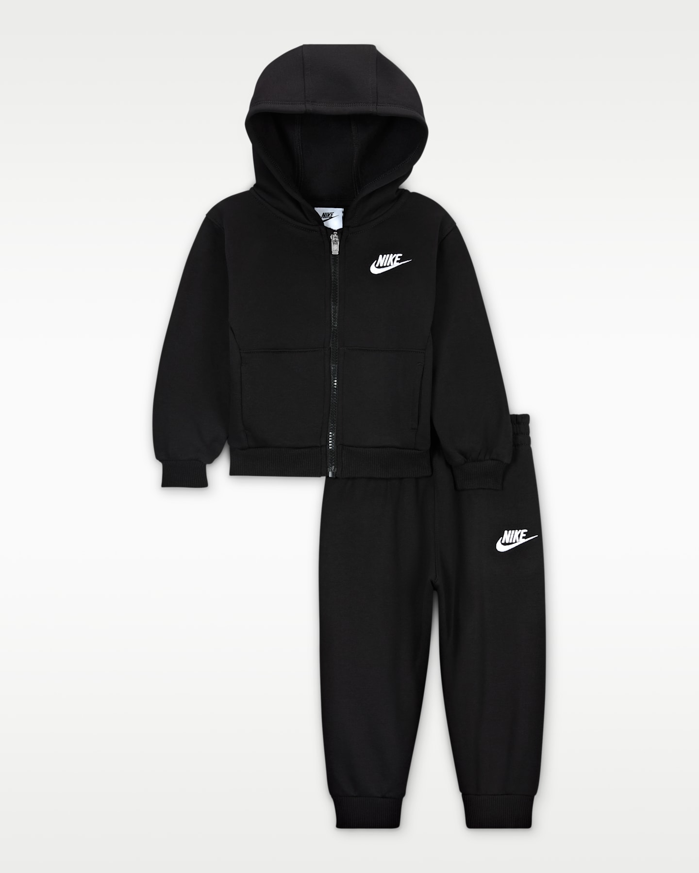 Комплект Nike 2-Piece Club Full-Zip Set для малышей, цвет: Чёрный — фото 4