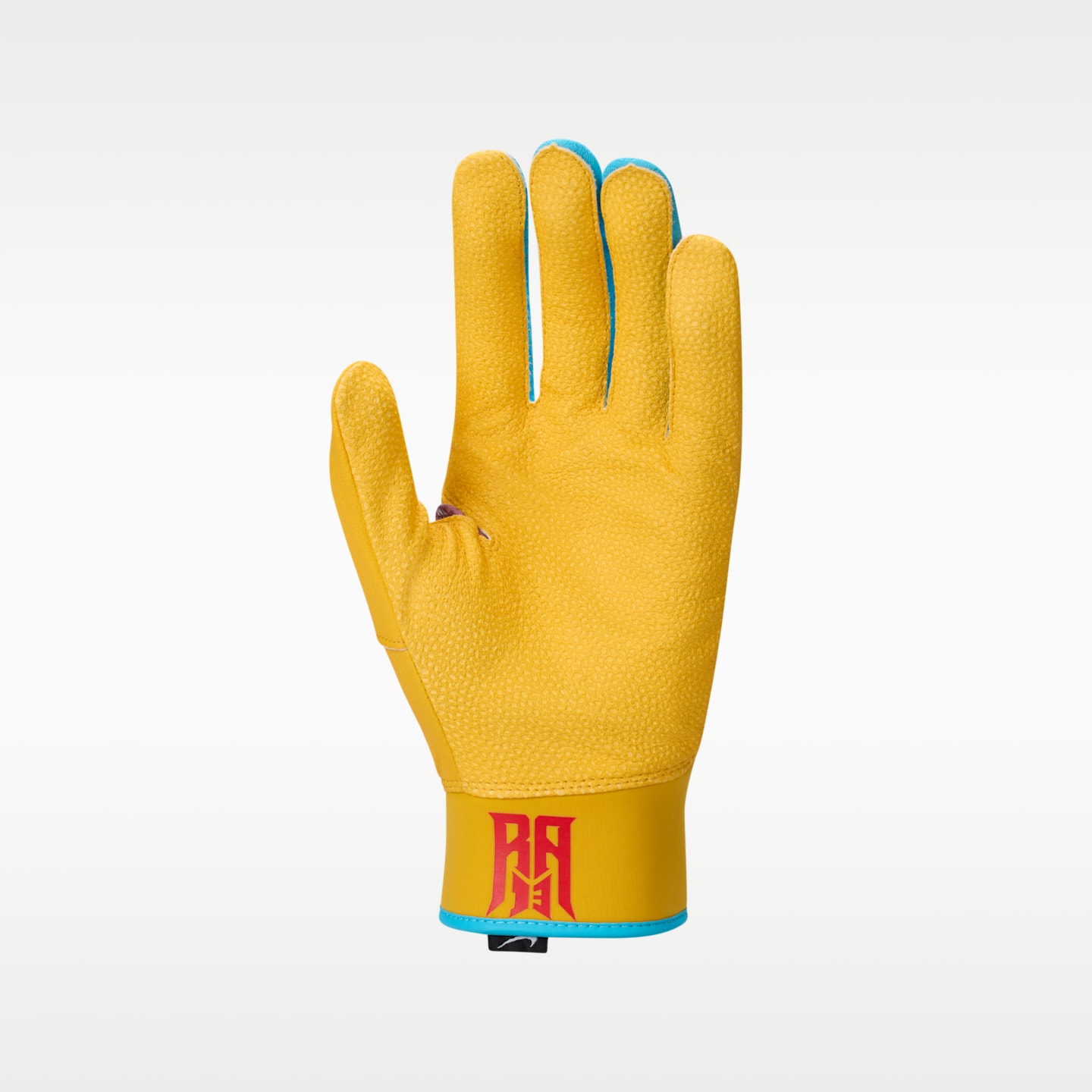Мужские перчатки Nike Alpha Elite Acuna Baseball Batting Gloves, цвет: Фиолетовый / Золотой — фото 2