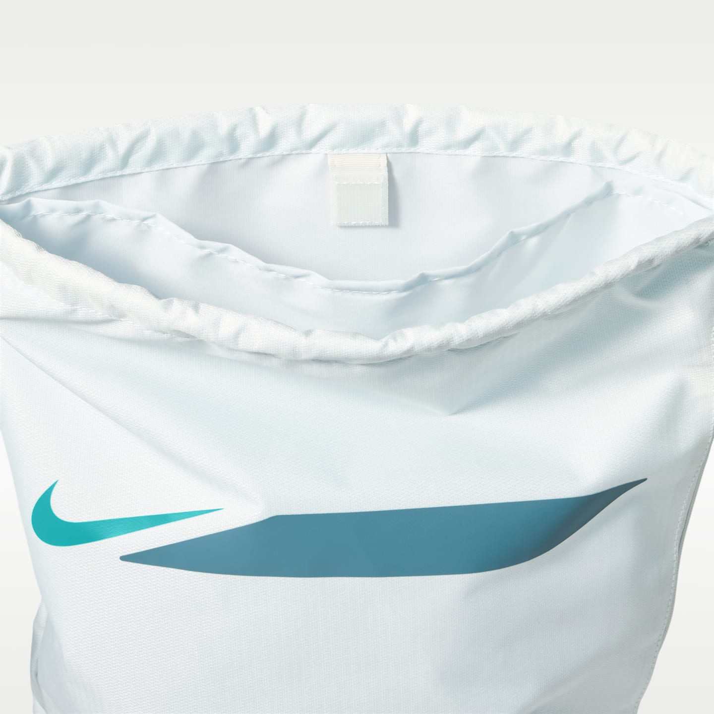 Рюкзак Nike Academy Soccer Gym Sack (18L), цвет: Молочный белый / Синий — фото 4
