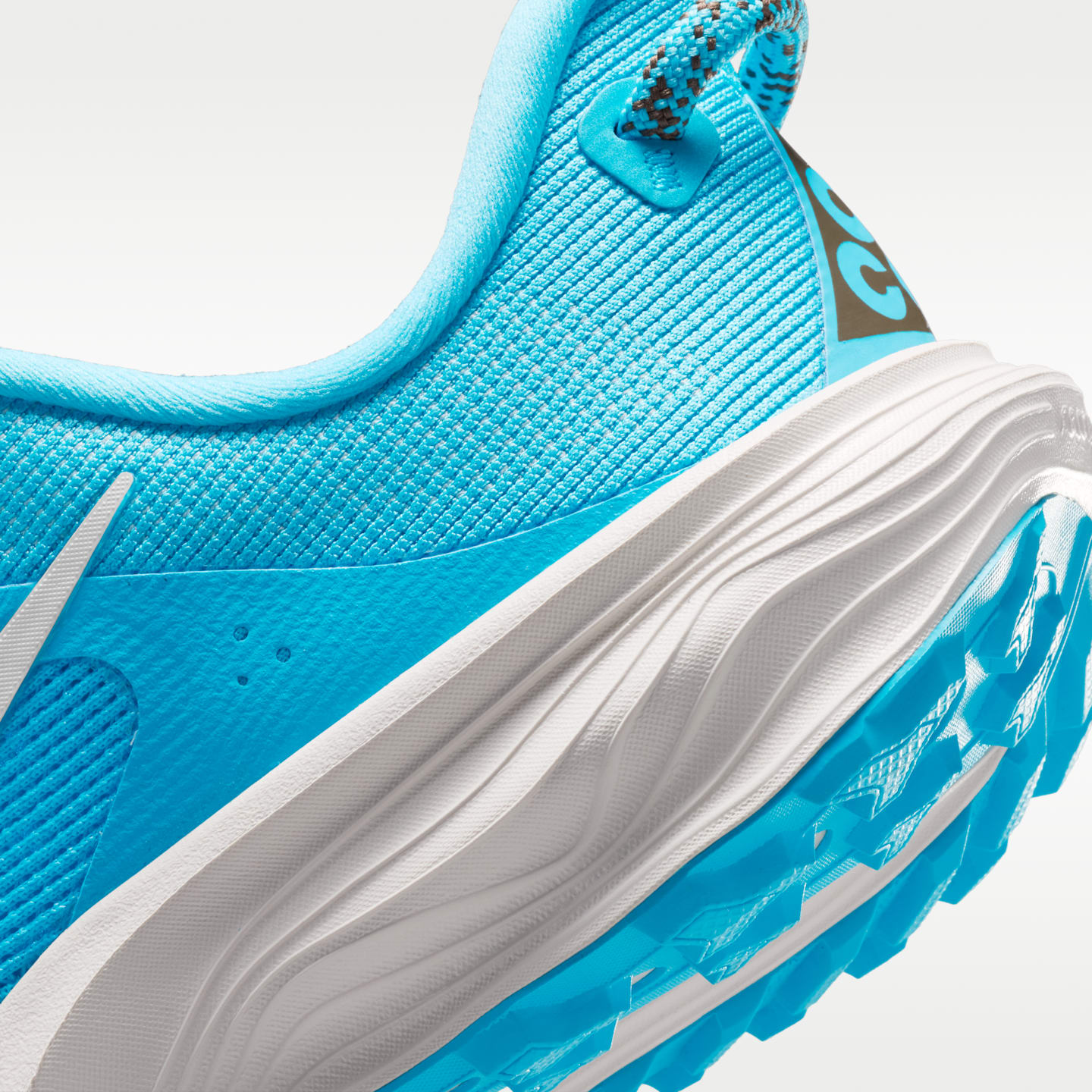 Детские трейловые кроссовки Nike ACG Pegasus Trail, цвет: Синий / Светлый коричневый — фото 8