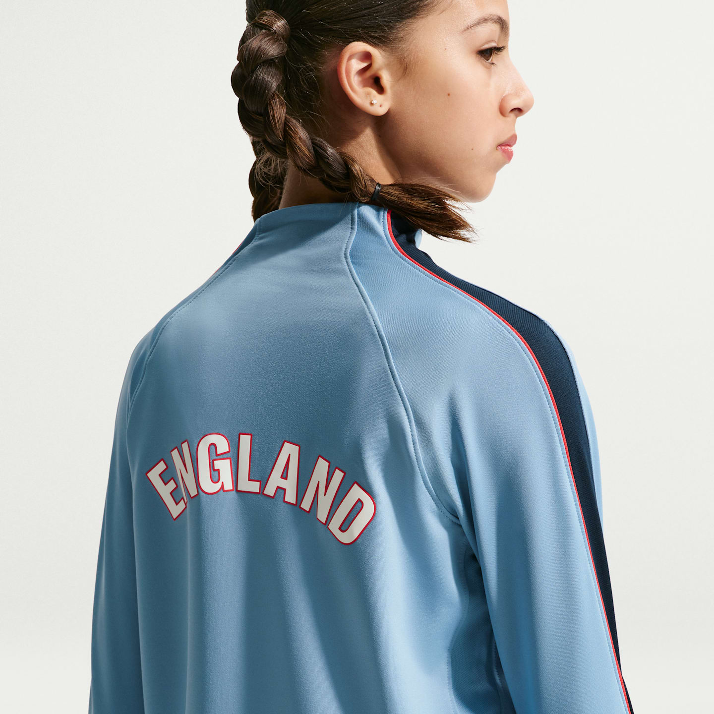 Детский топ Nike England Strike Dri-FIT Soccer Drill Top, цвет: Синий / Обсидиановый — фото 4