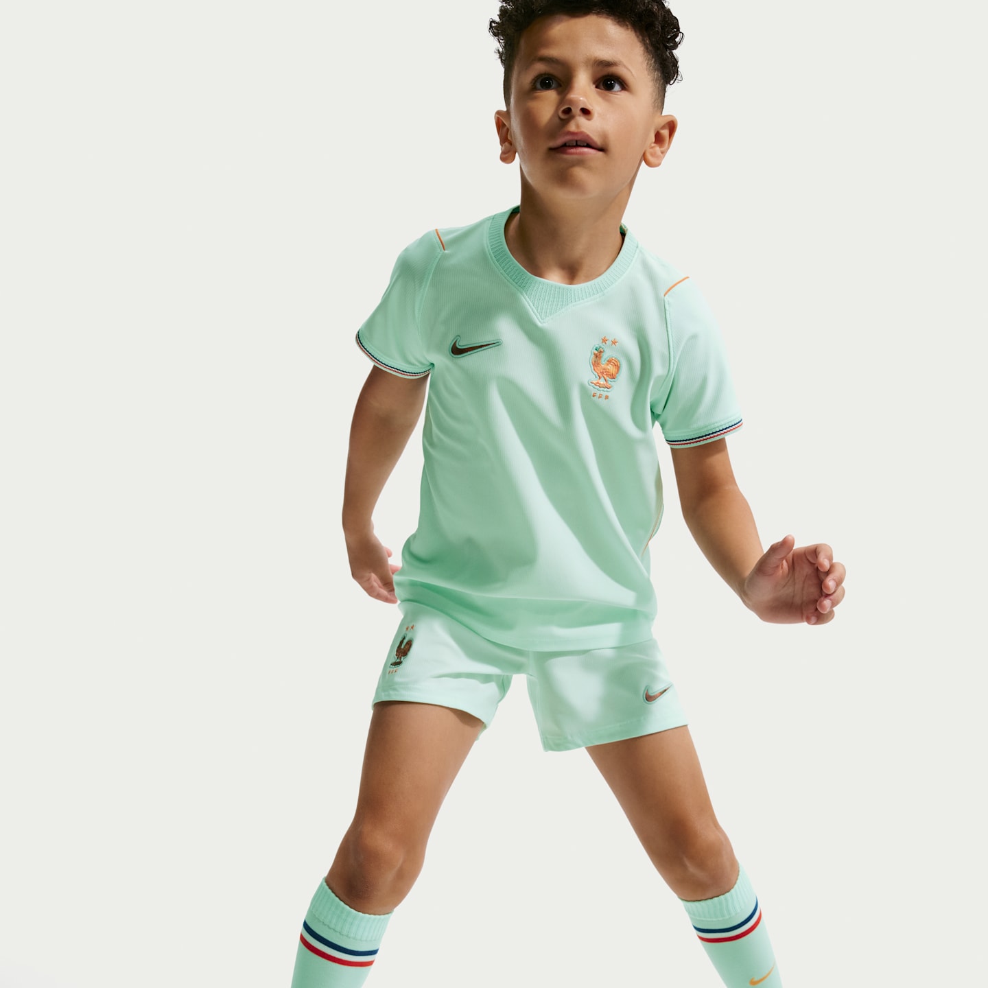 Детский футбольный комплект Nike FFF 2026 Stadium Away из 3 предметов, цвет: Igloo/Monarch/Monarch — фото 6