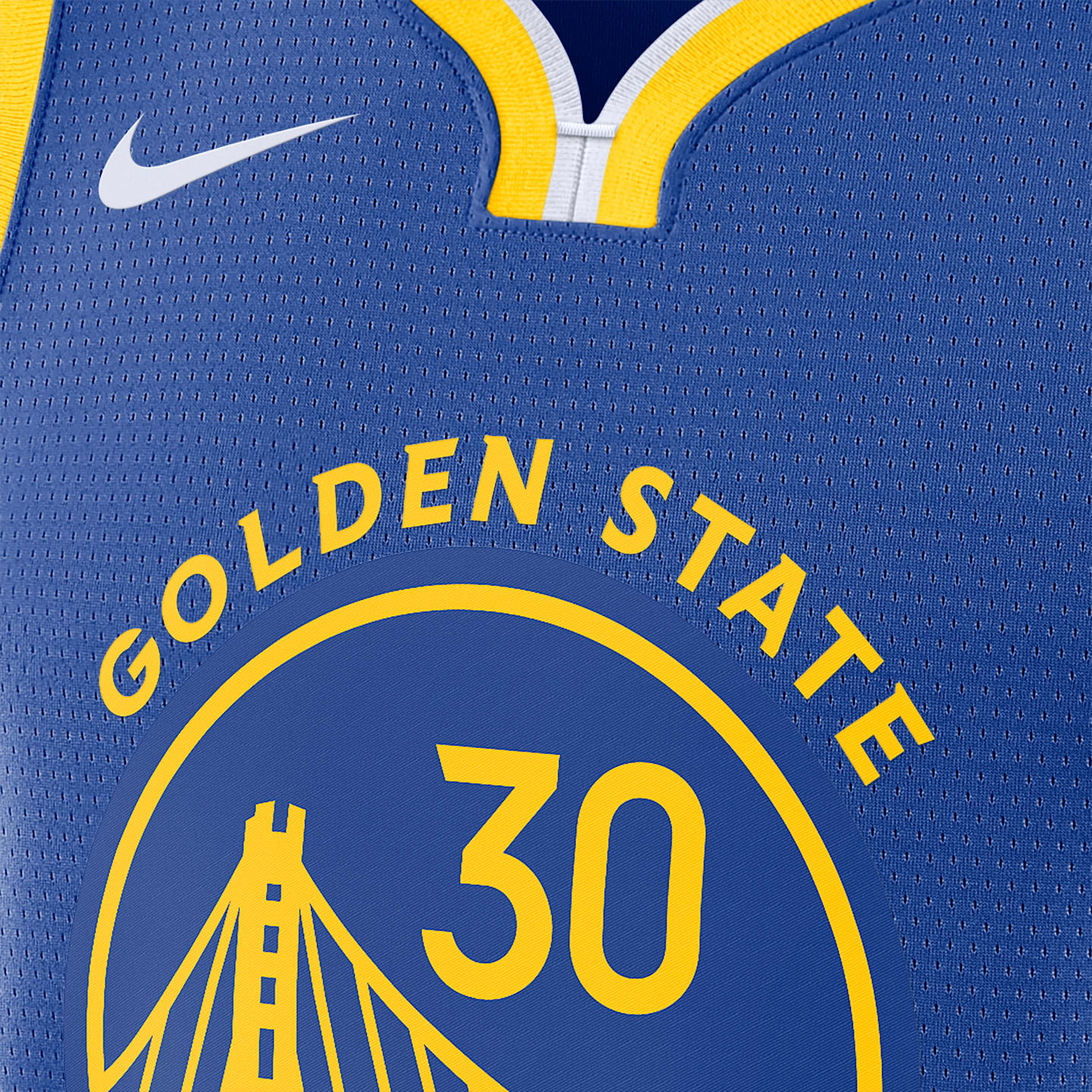 Мужской топ Nike Golden State Warriors Icon Edition Dri-FIT NBA Swingman Jersey, цвет: Синий — фото 3