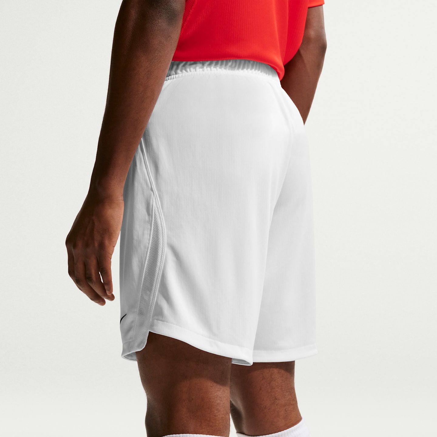 Мужские футбольные шорты Nike Norway 2026 Stadium Home Dri-FIT, реплика, цвет: Белый / Синий — фото 3