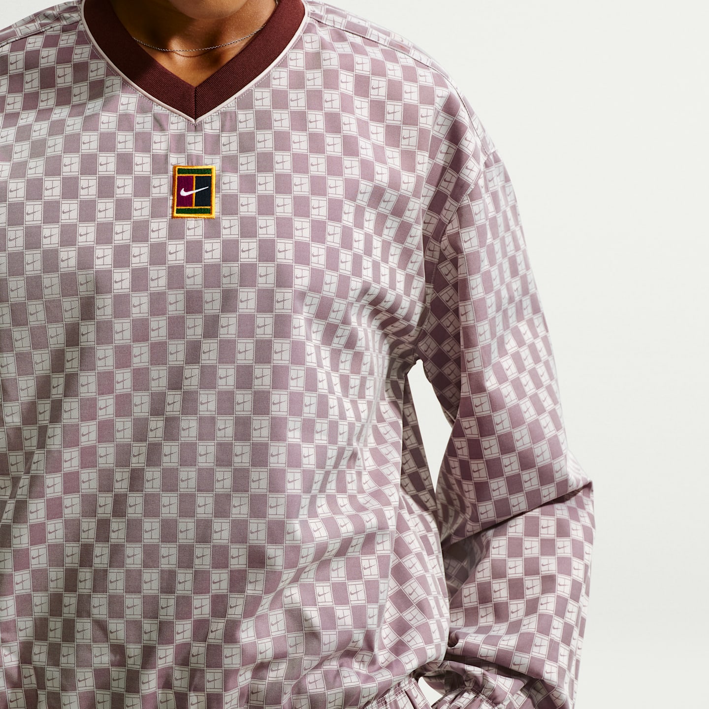 Женский теннисный лонгслив NikeCourt Court Collection оверсайз, цвет: Mystic Dates — фото 3