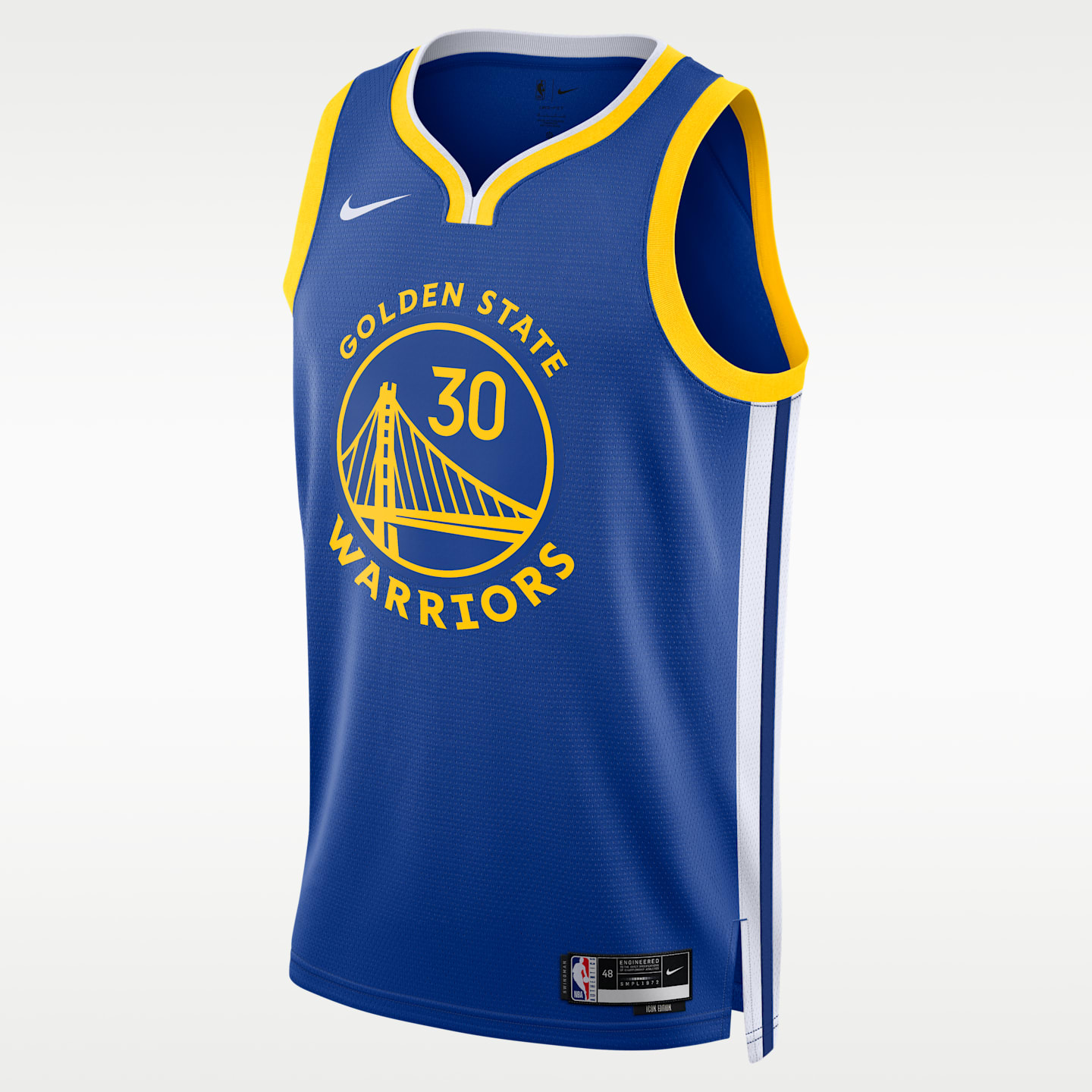 Мужской топ Nike Golden State Warriors Icon Edition Dri-FIT NBA Swingman Jersey, цвет: Синий