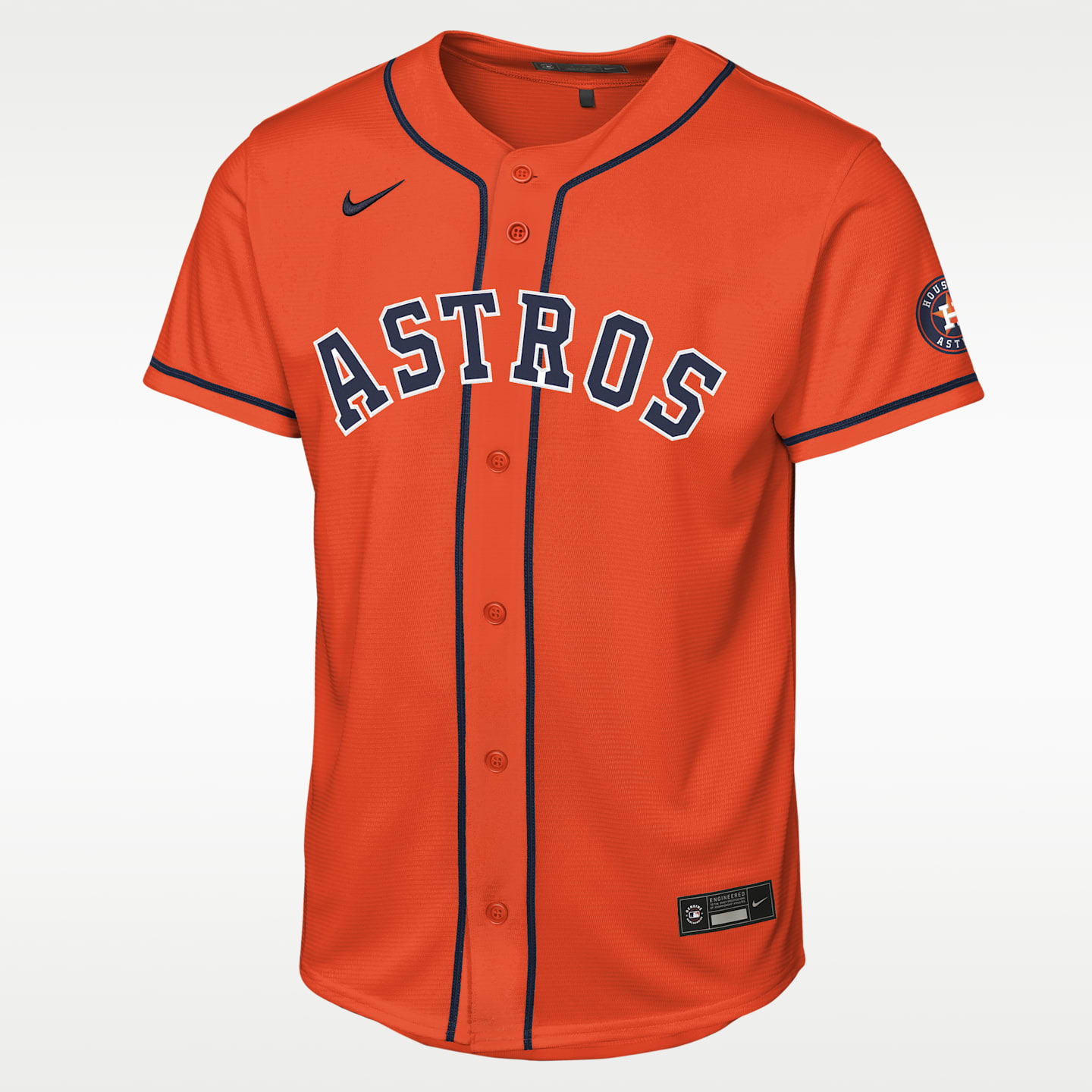 Детский топ Nike Houston Astros MLB Stadium Jersey, цвет: Оранжевый — фото 1